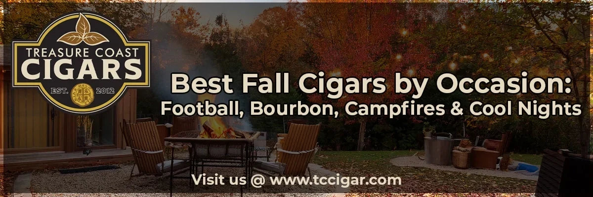 A fall backyard scene with a camp fire at dusk.