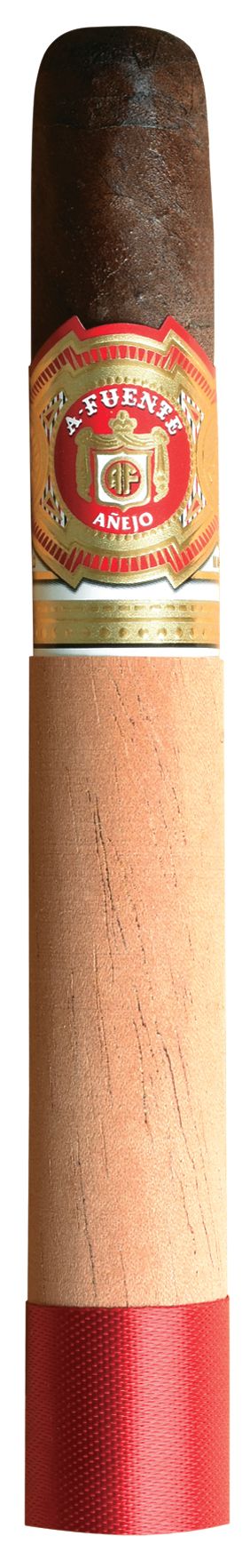 Cigar with Fuente label on a white background