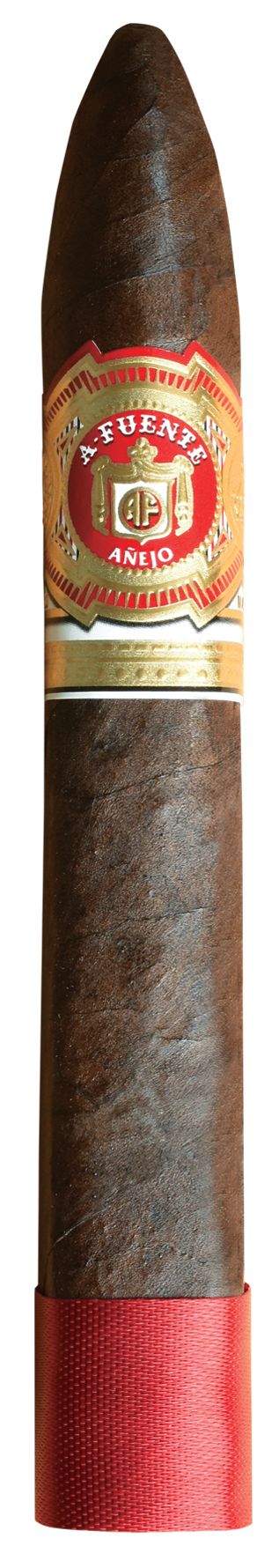 Cigar with A. Fuente label on a white background