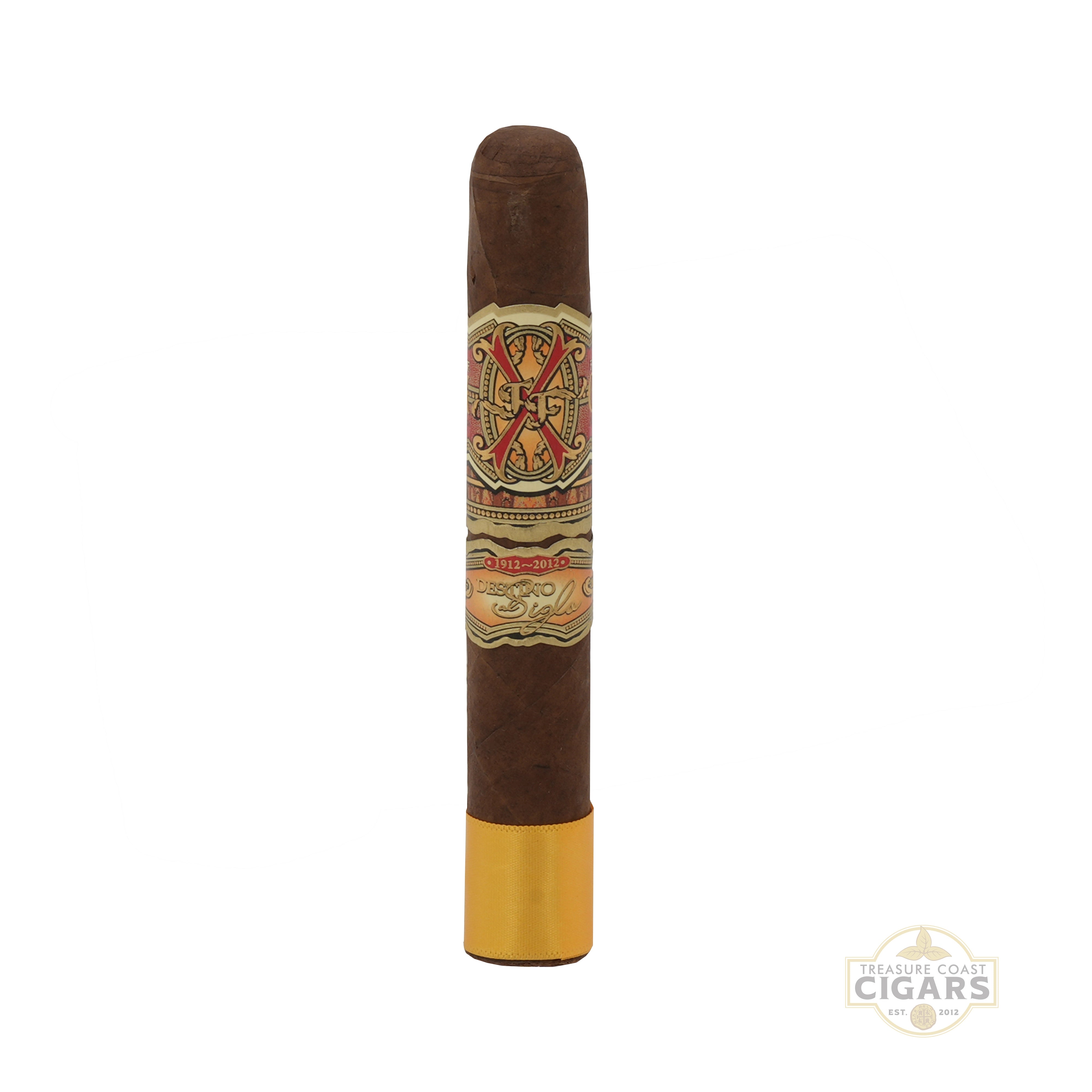 Opus X Oro Cigar with decorative band on a white background