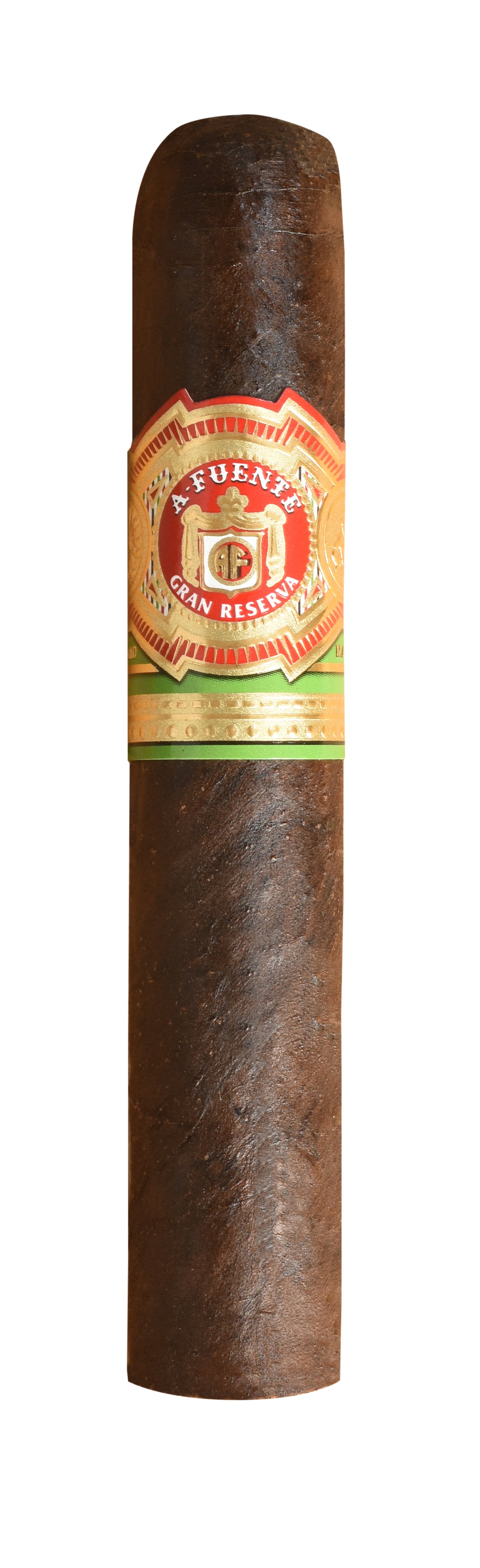 Fuente rothschild maduro Cigar with a visible label on a white background