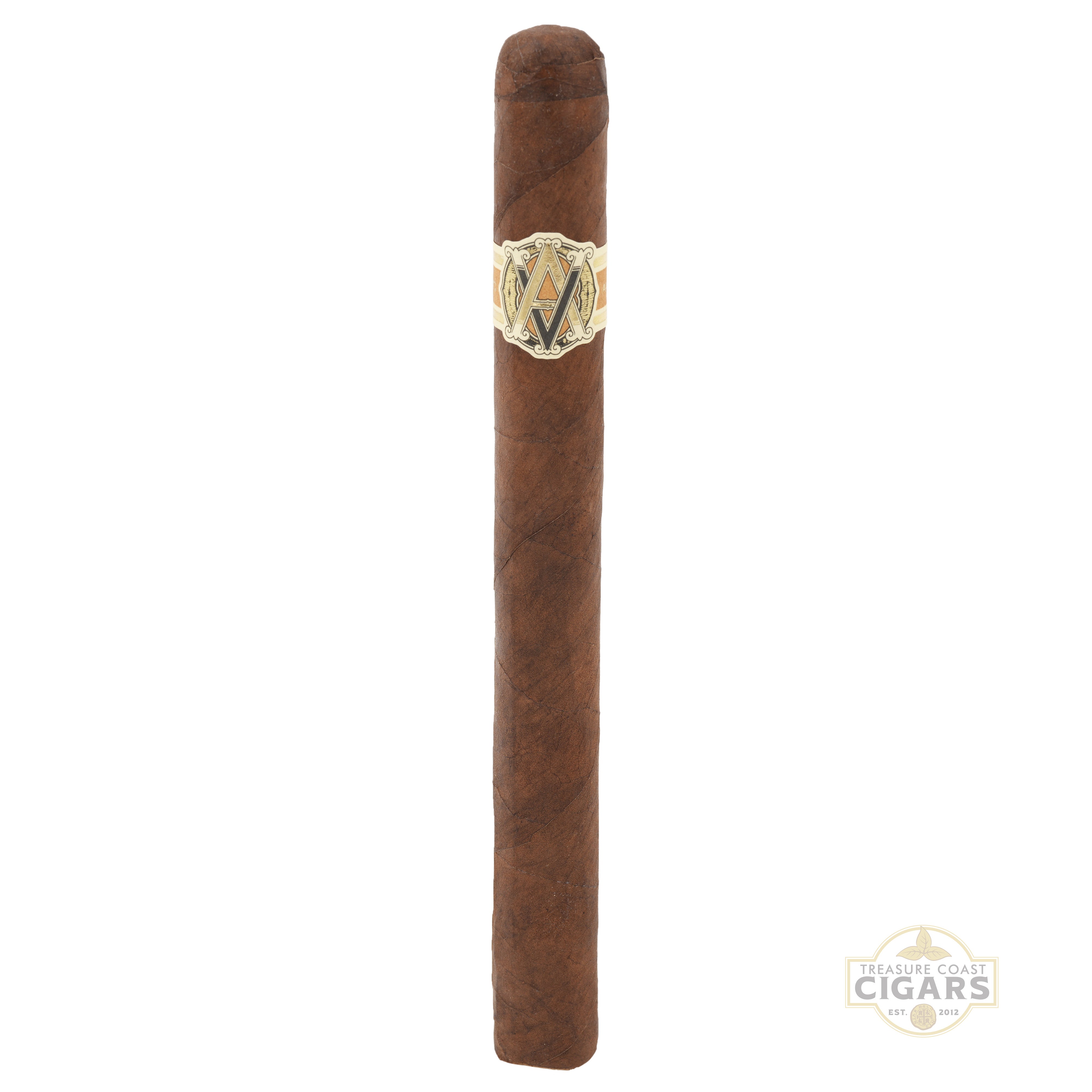 Cigar with a visible brand logo on a white background