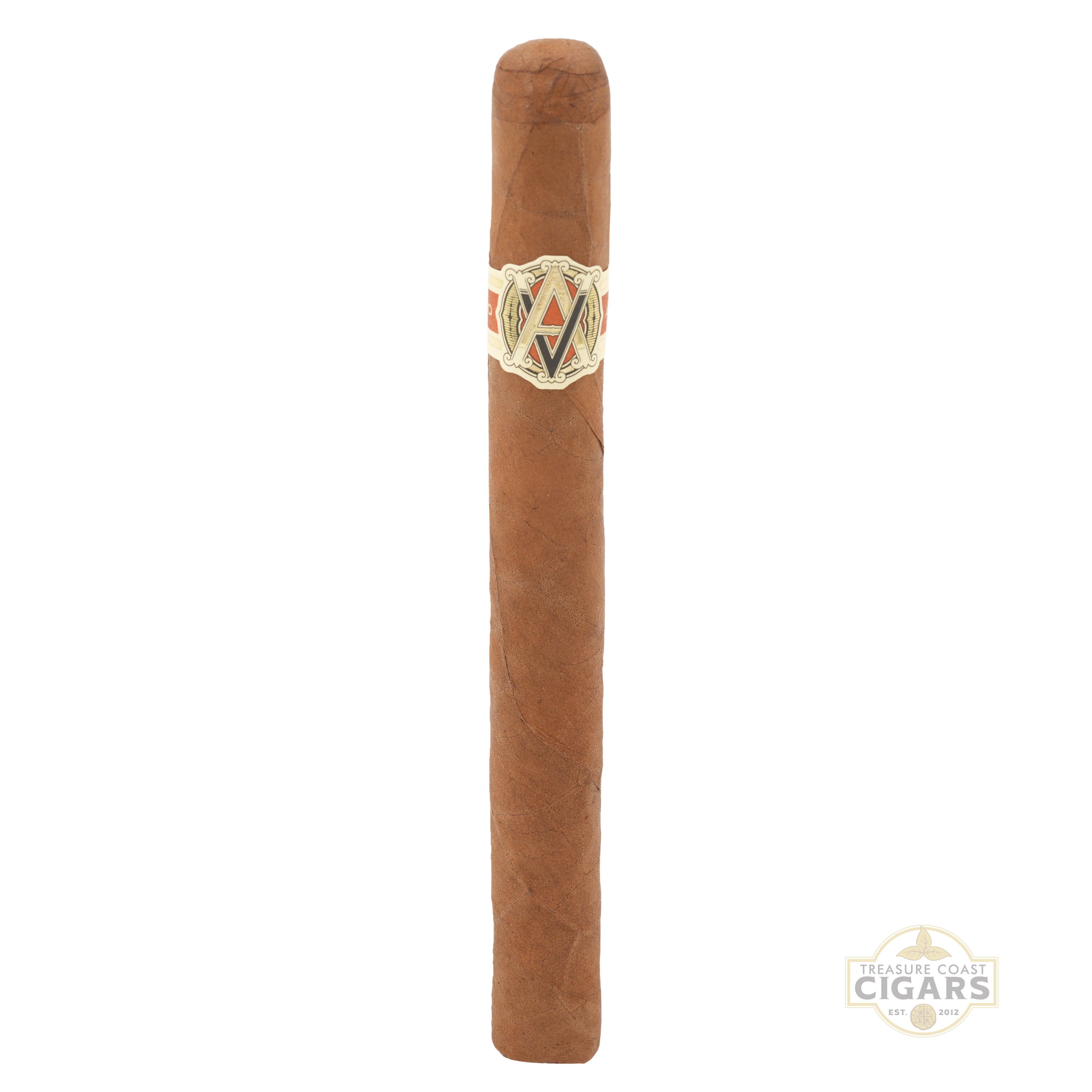 Cigar with a visible brand logo on a white background