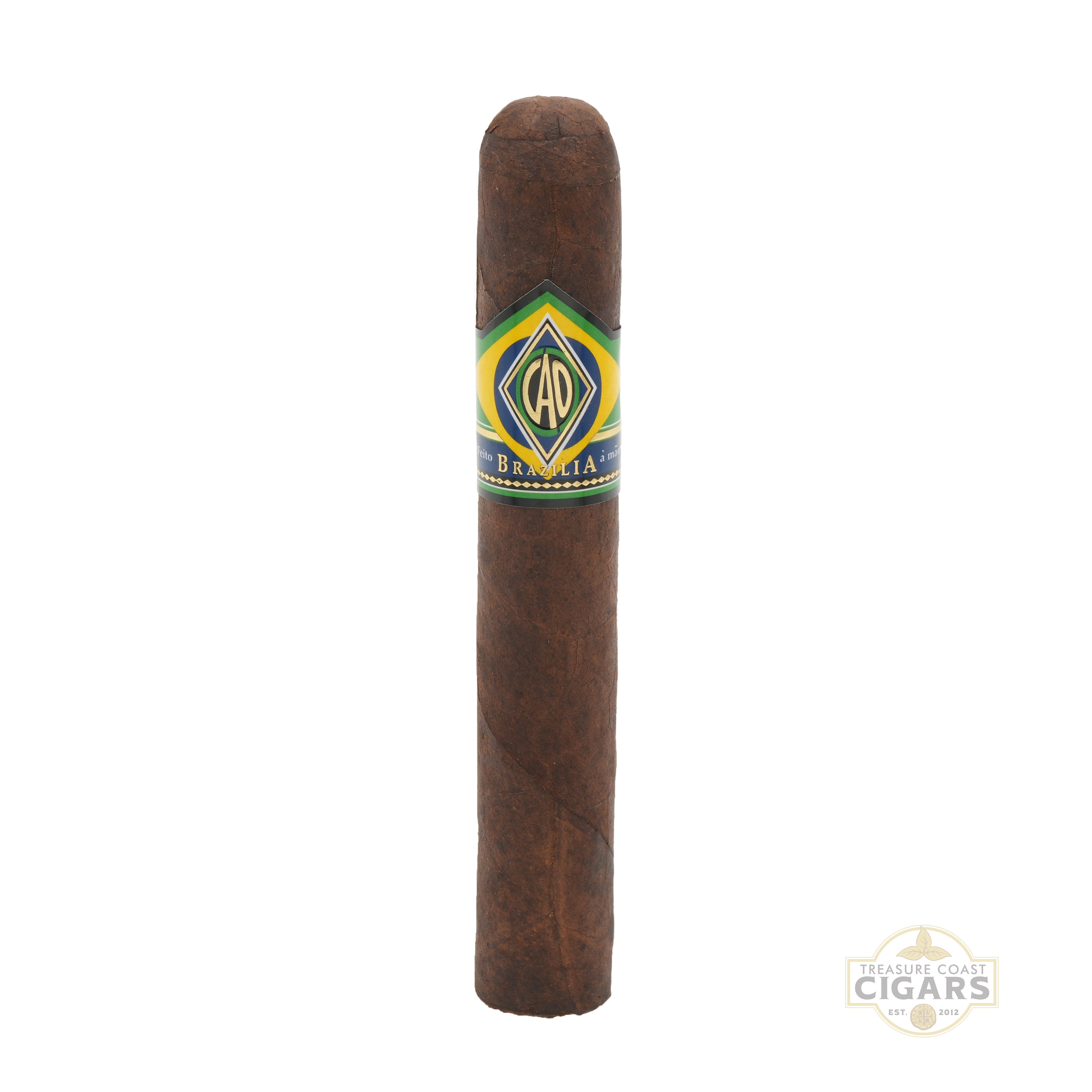 CAO Brazilia Amazon cigar with a visible brand label on a white background
