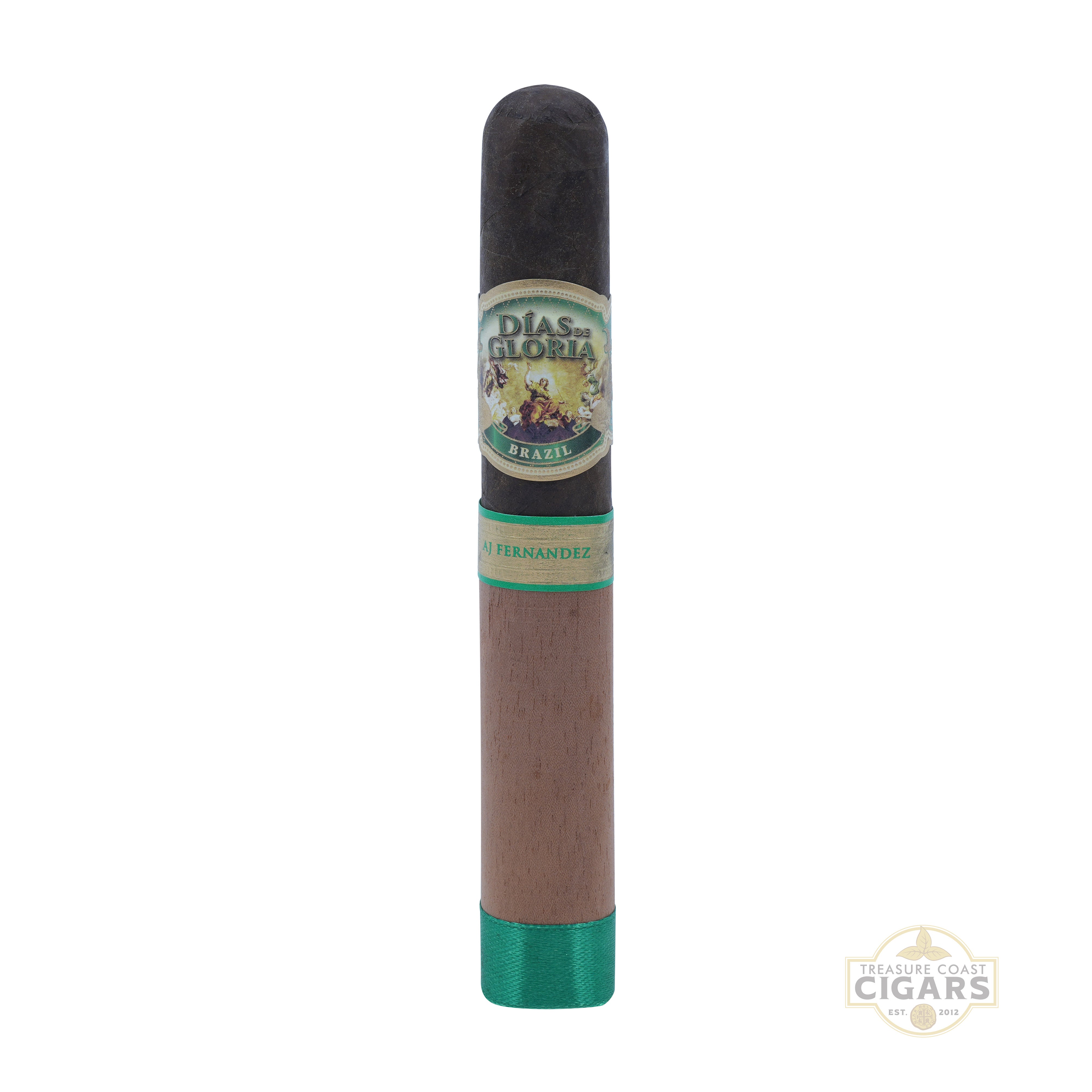 Cigar with 'Dias de Gloria' label on a white background