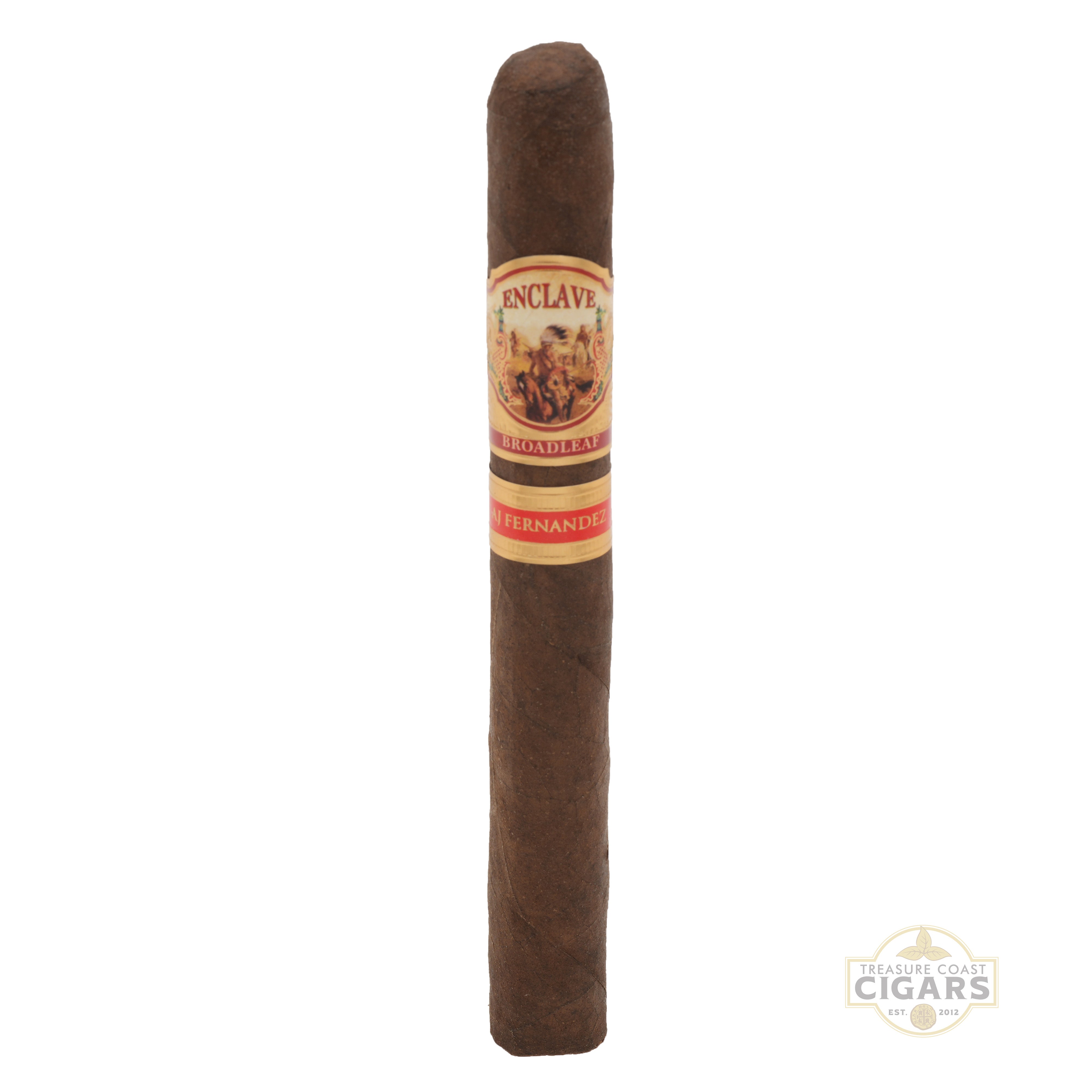 Enclave cigar with label on a white background