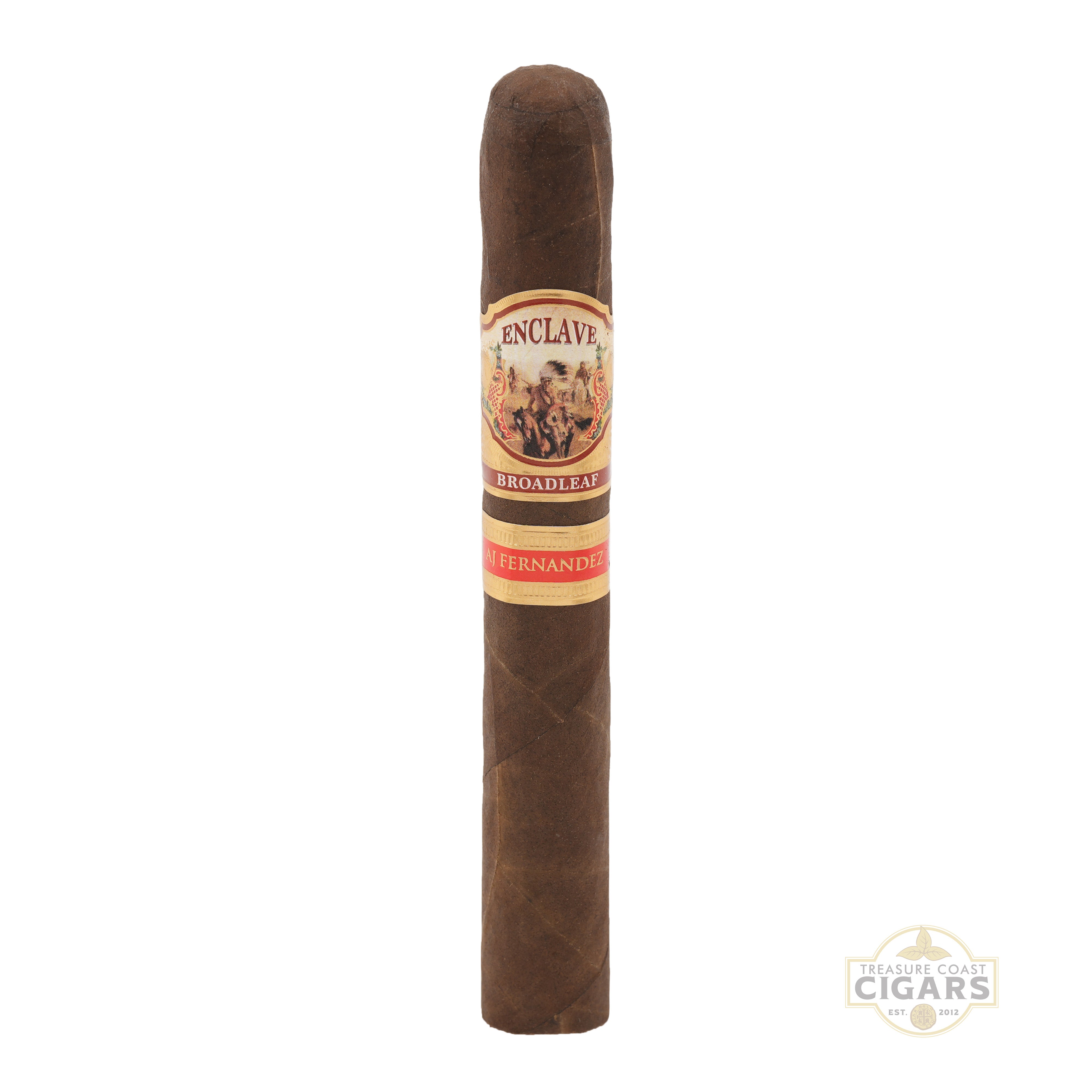 Cigar with 'Enclave' label on a white background