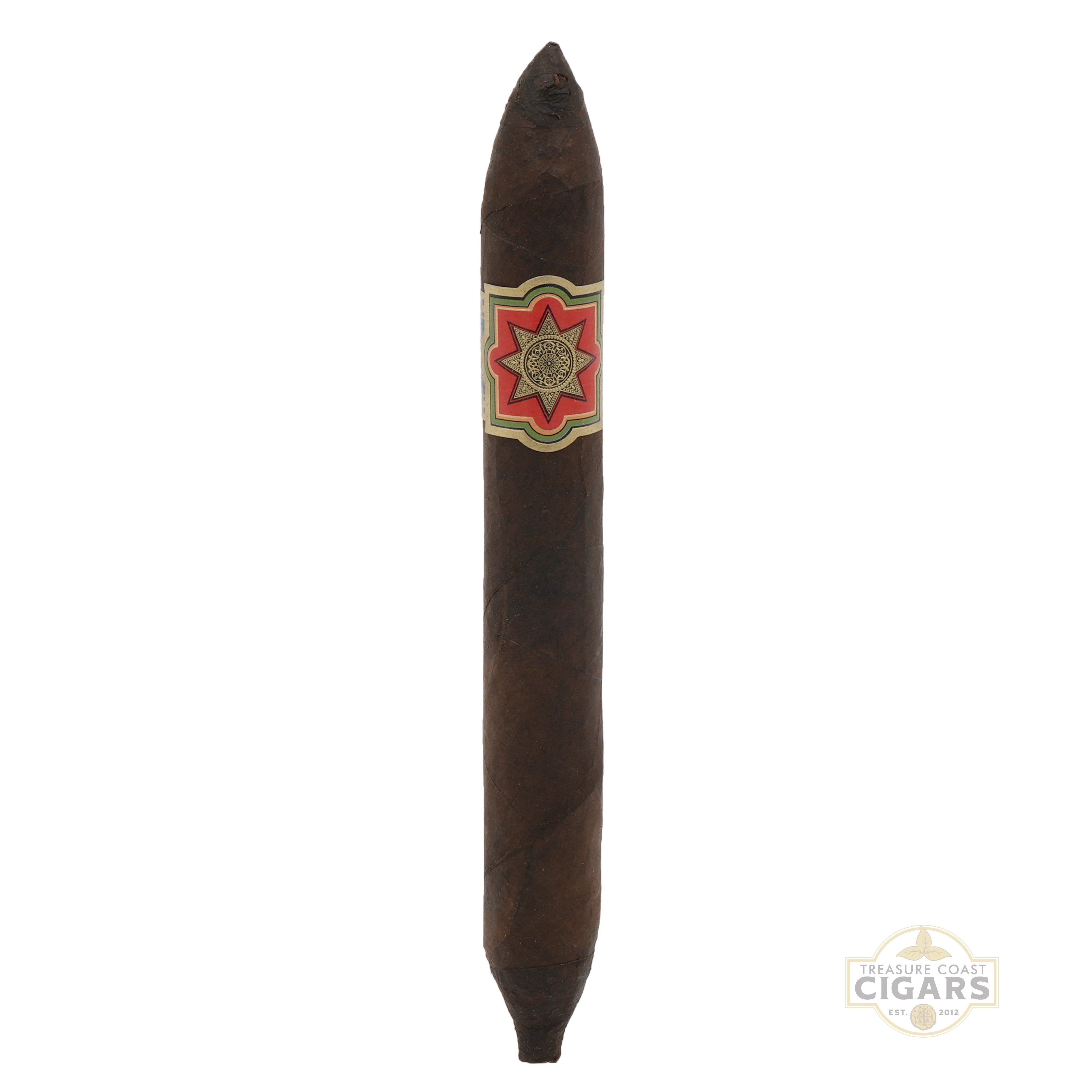 The Tabernacle Knight Commander Single Cigar with a visible label on a white background