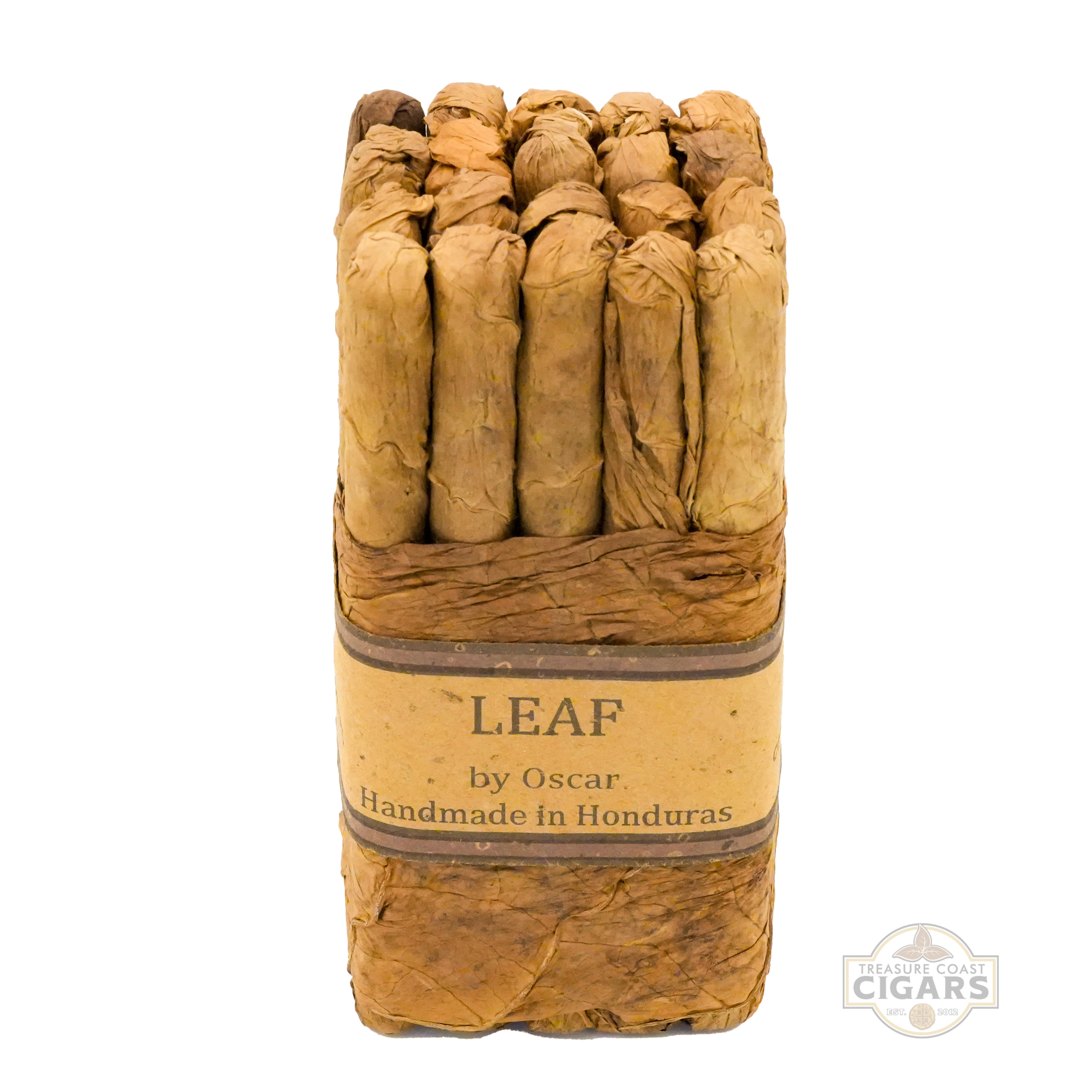 Pack of cigars with 'Leaf by Oscar' branding on a white background