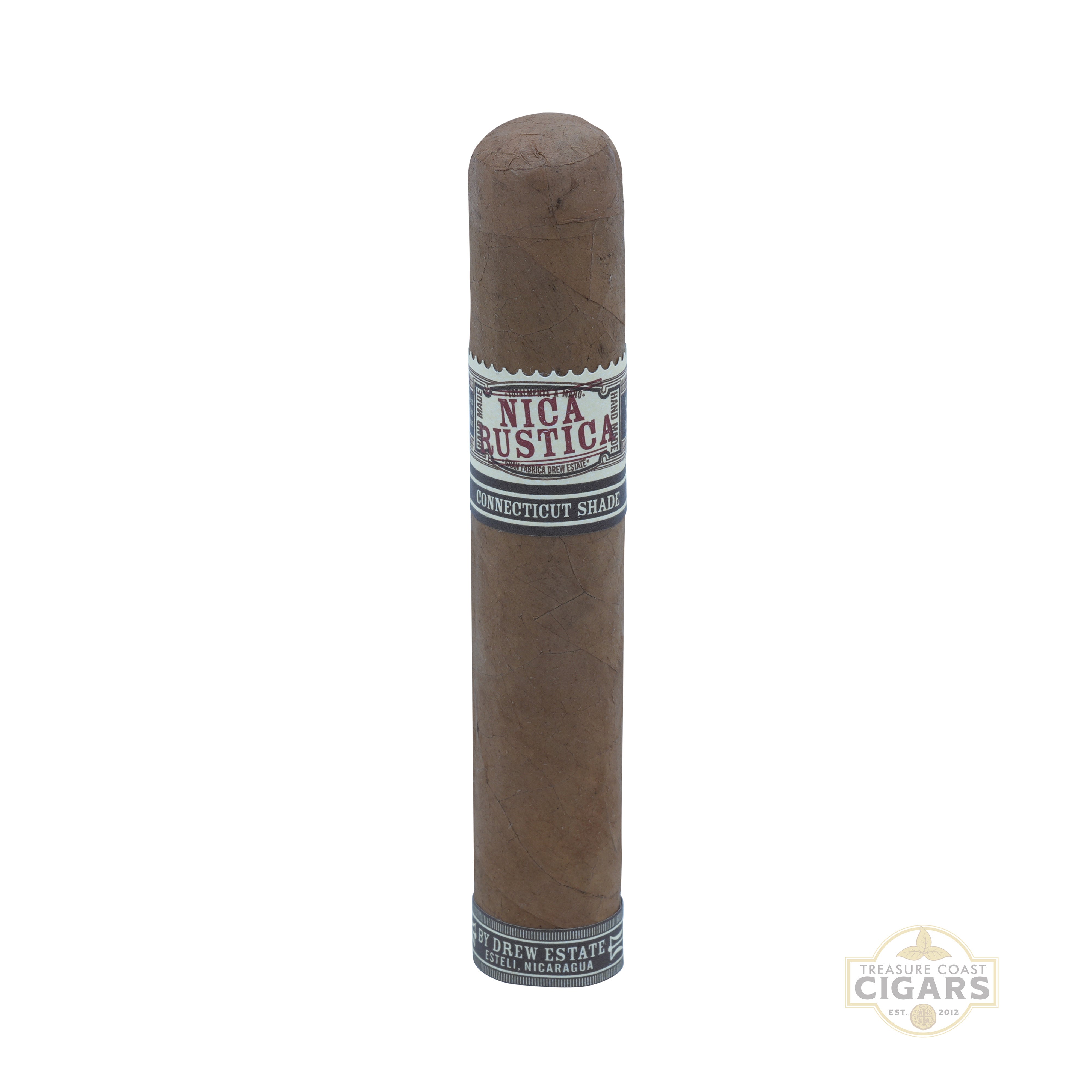 Nica Rustica Shade Cigar with a label on a white background