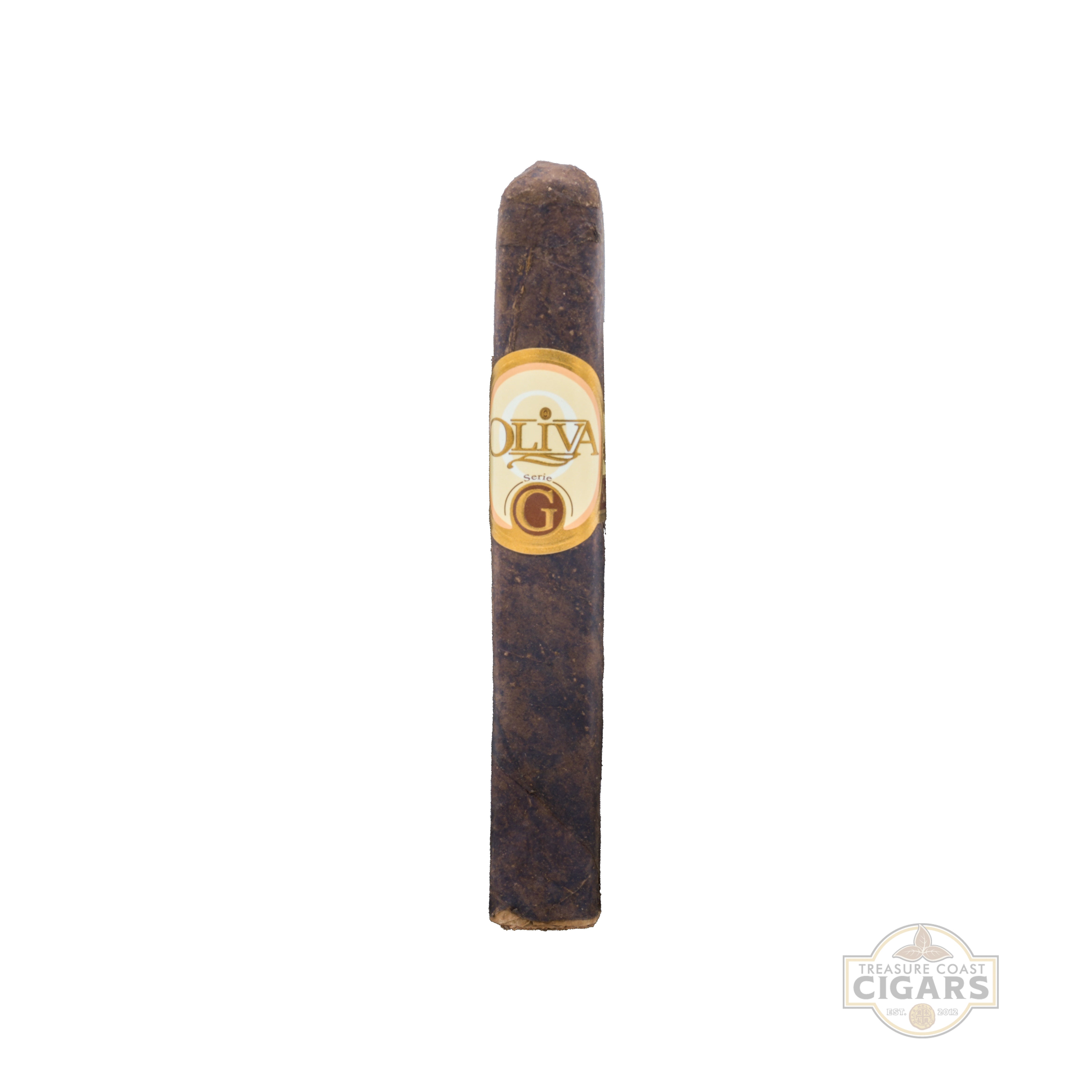 Cigar with Oliva label on a white background