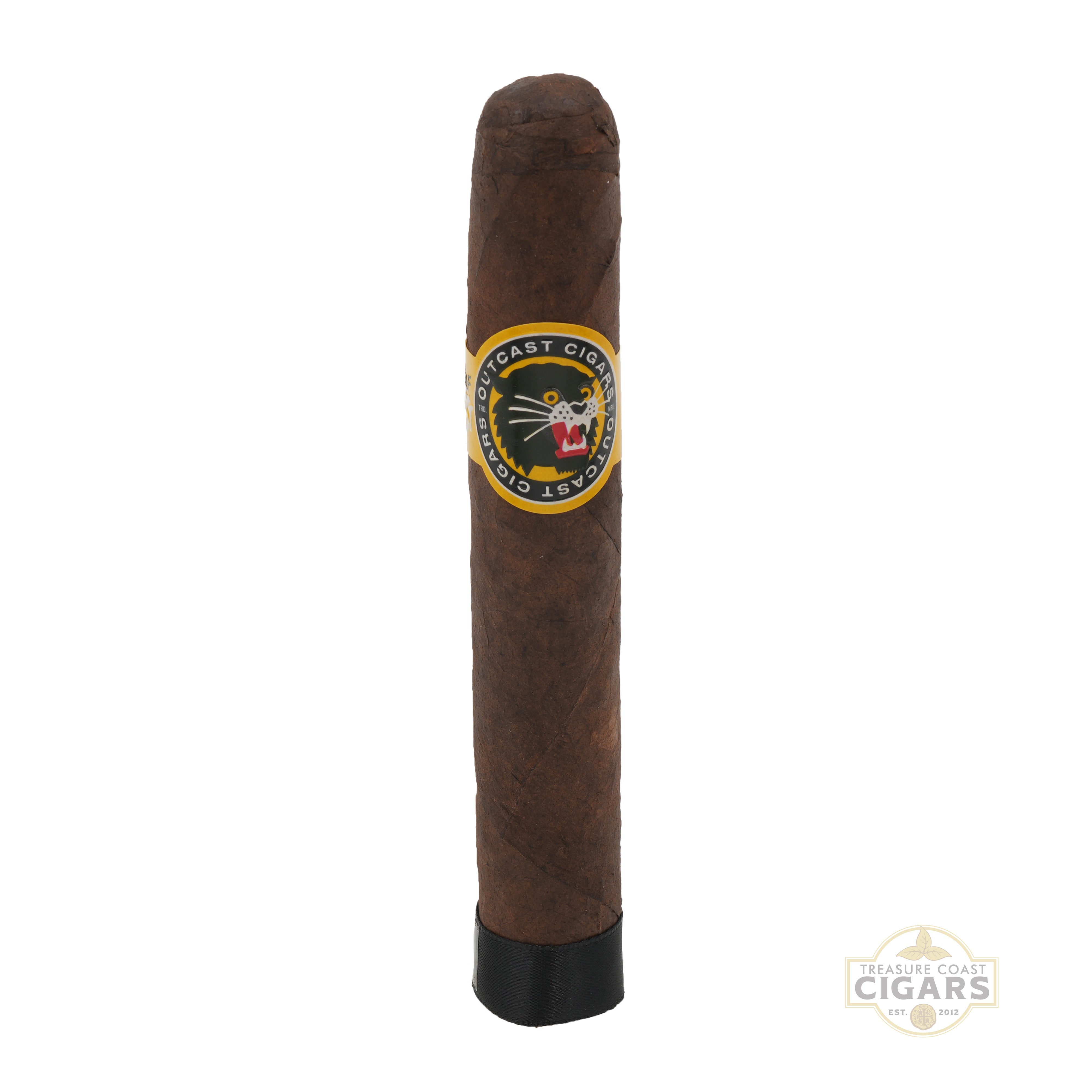 Cigar with a visible brand logo on a white background