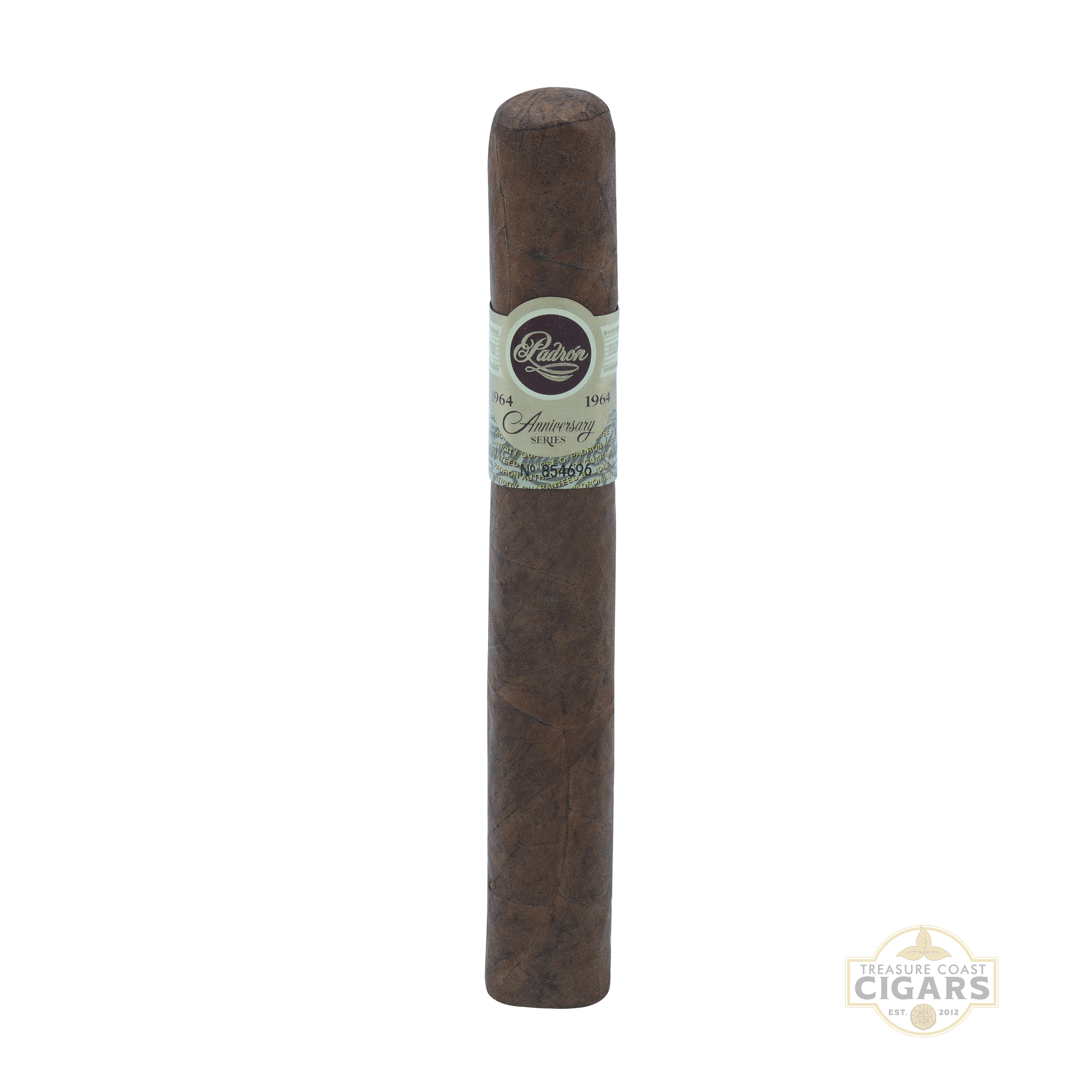 Padron 1964 Natural Exclusivo Single cigar with a label on a white background