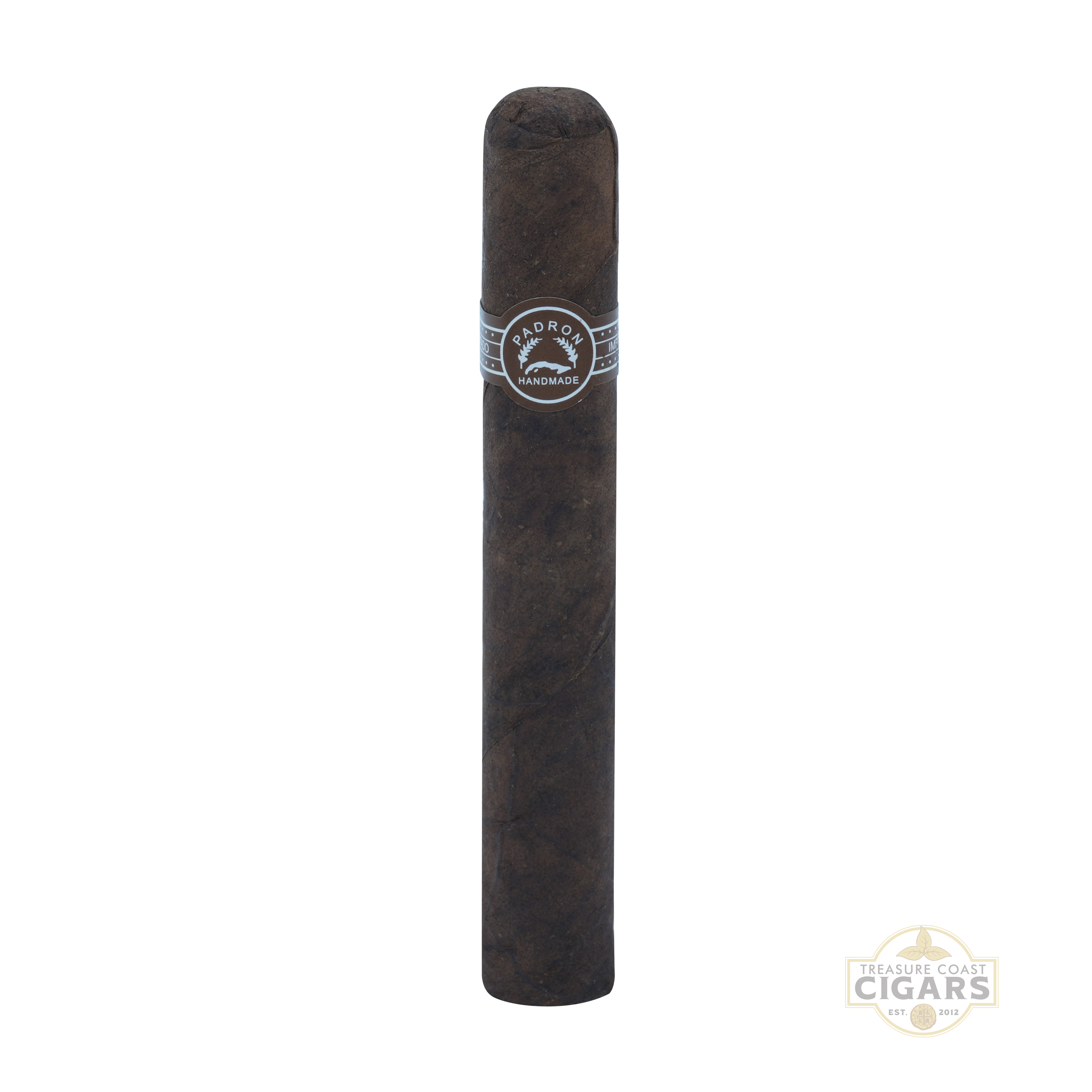 Padron 2000 maduro cigar with a brand label on a white background