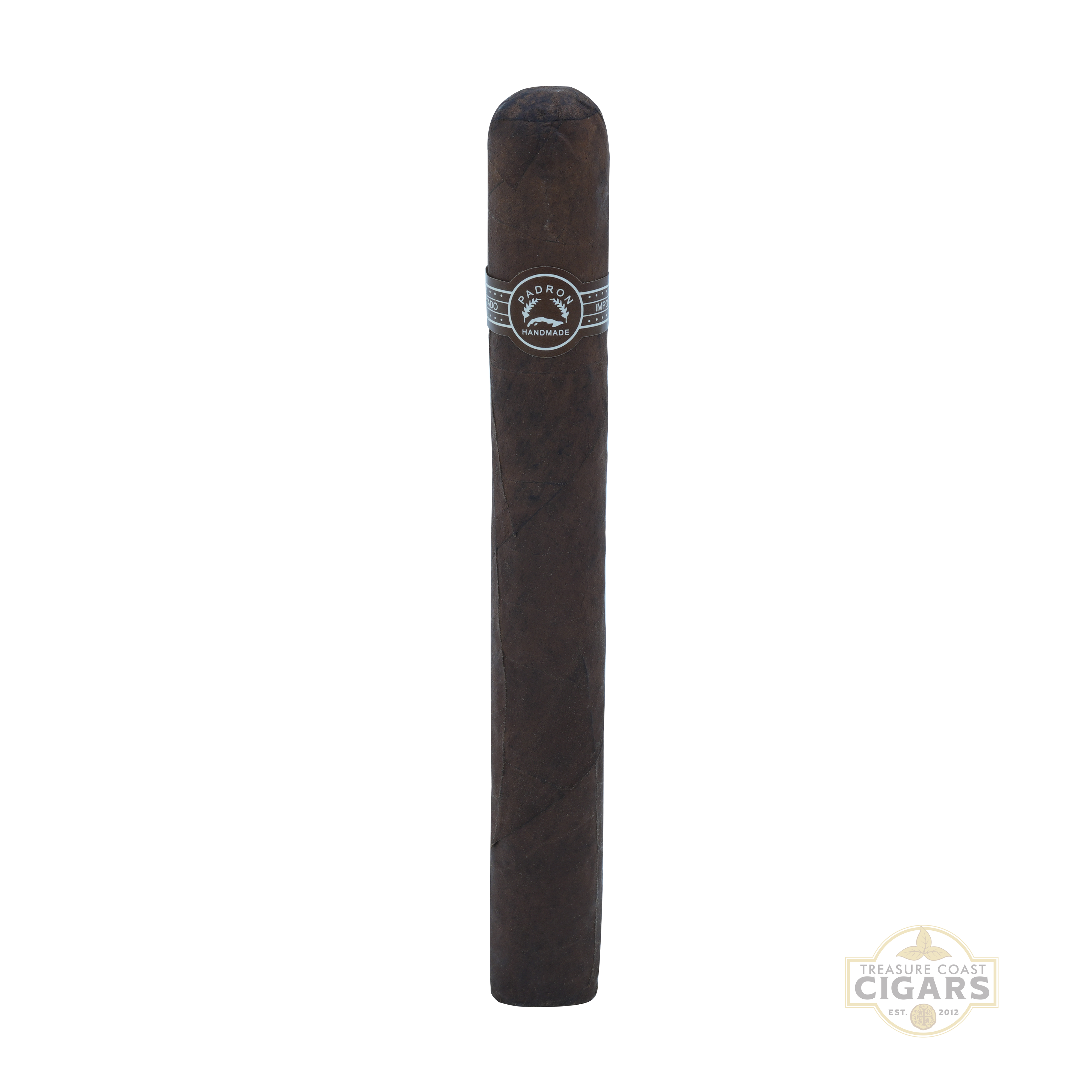 Padron 4000 maduro cigar with a visible brand logo on a white background