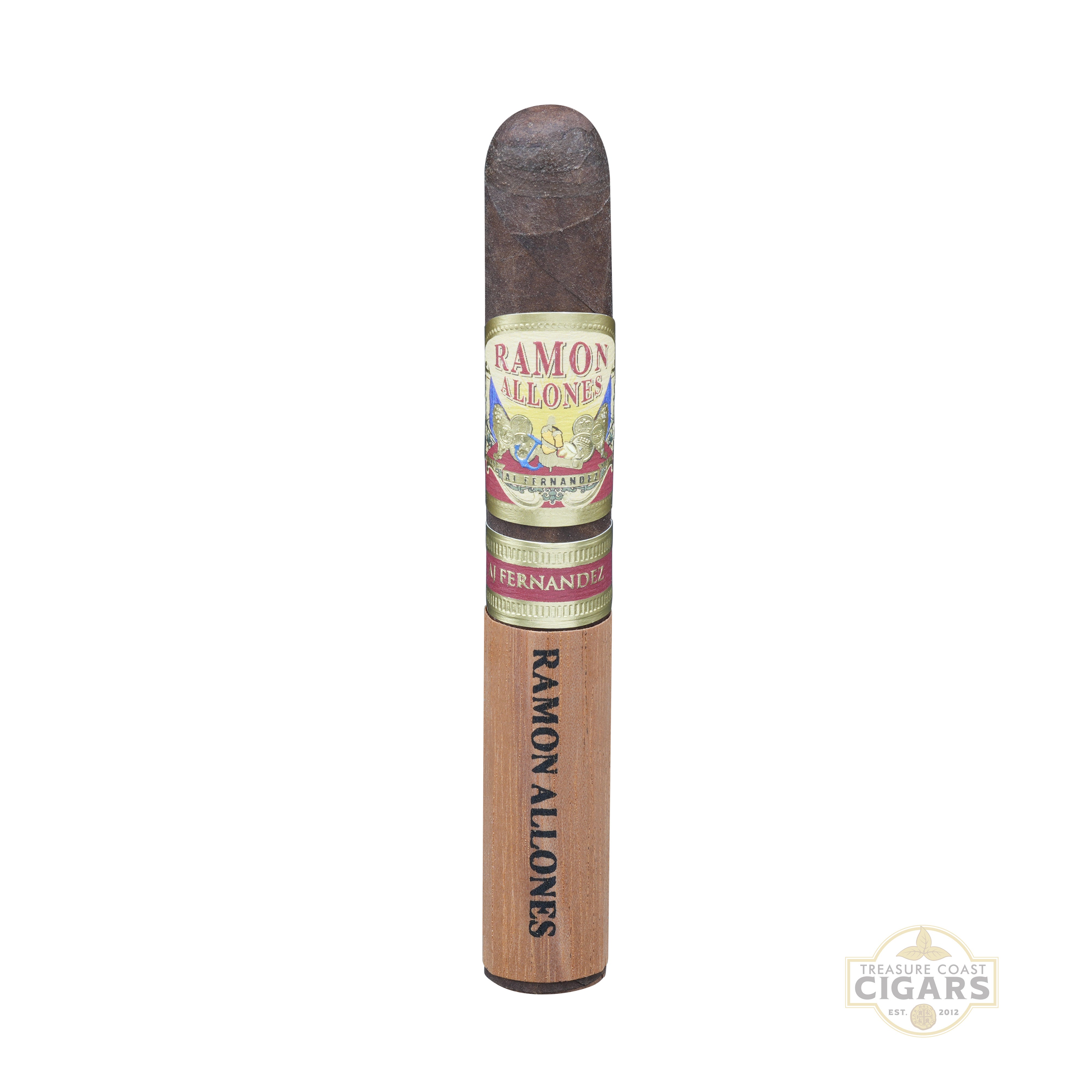 Ramon Allones cigar on a white background