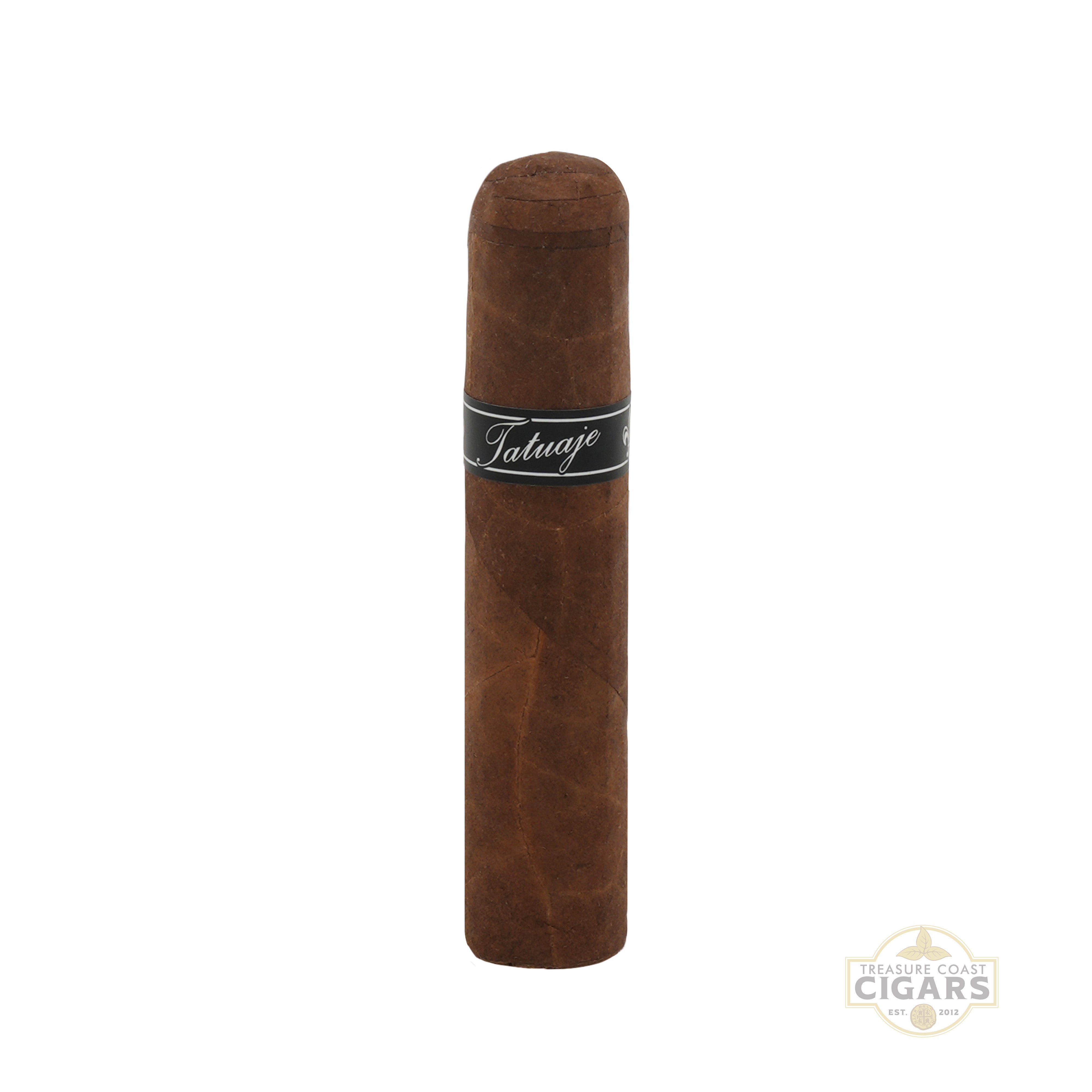 Tatuaje Black Petit Robusto cigar on a white background
