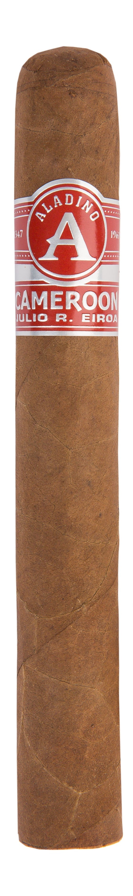 Cigar with a red label featuring the letter 'A' on a white background