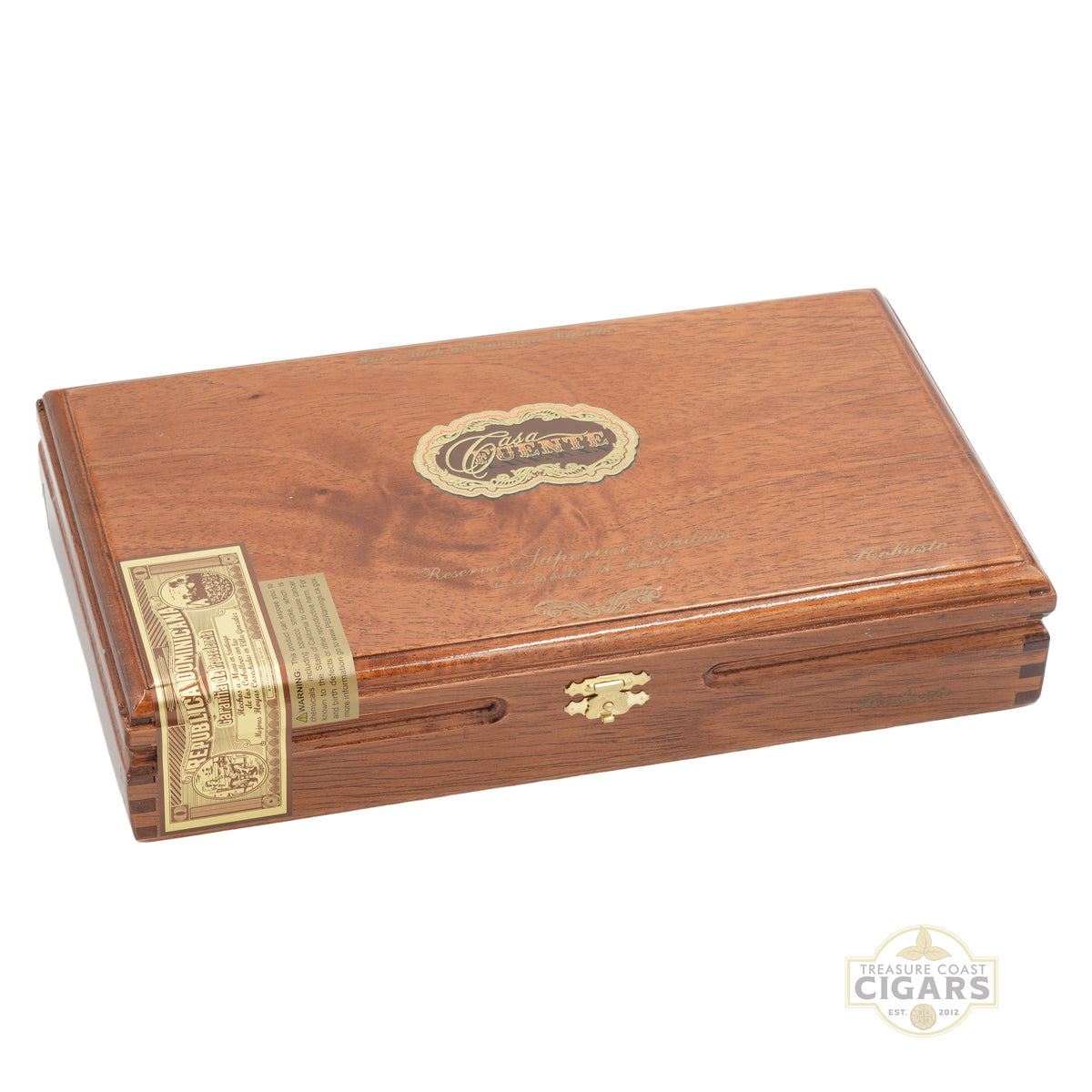 A closed Casa Fuente box on a white background