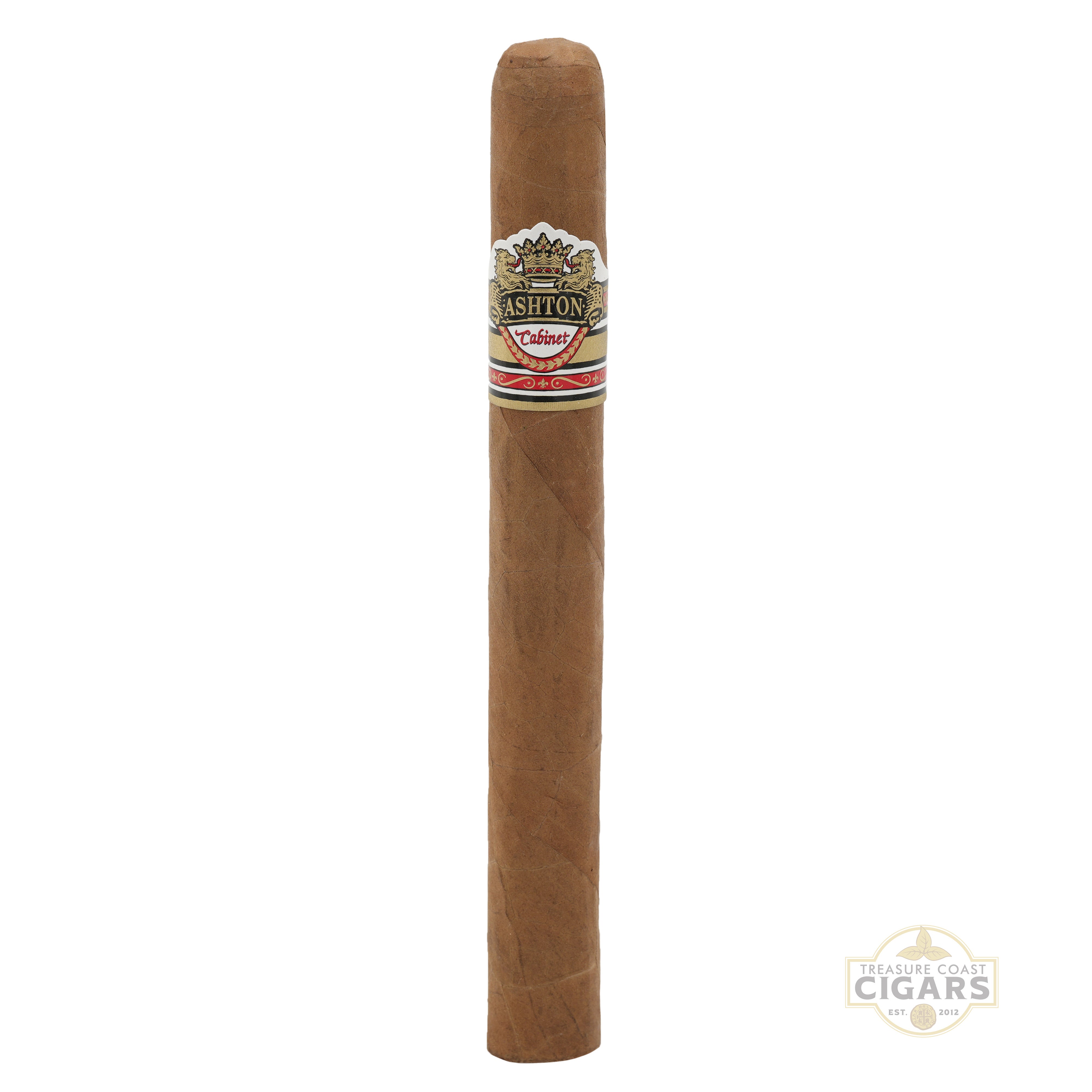 Cigar with Ashton label on a white background
