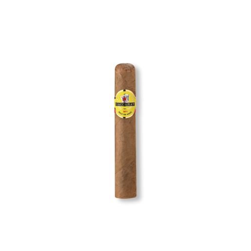 Cigar with a visible label on a white background