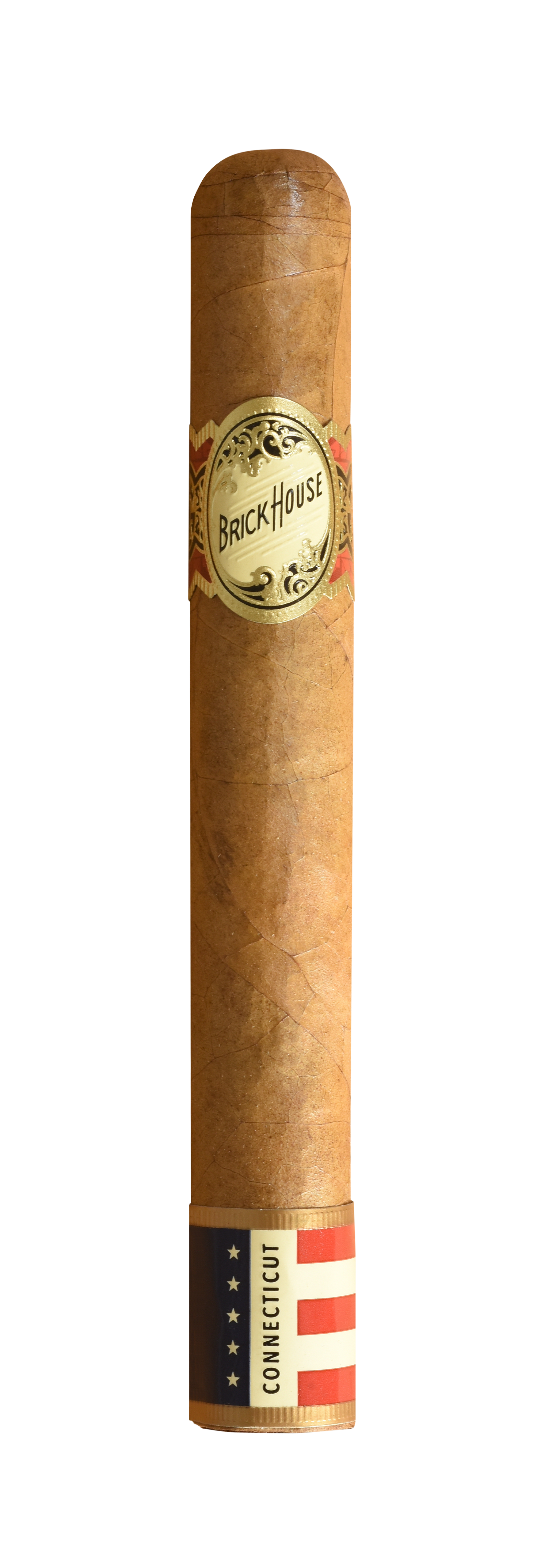 Brick House Cigar with a label on a white background