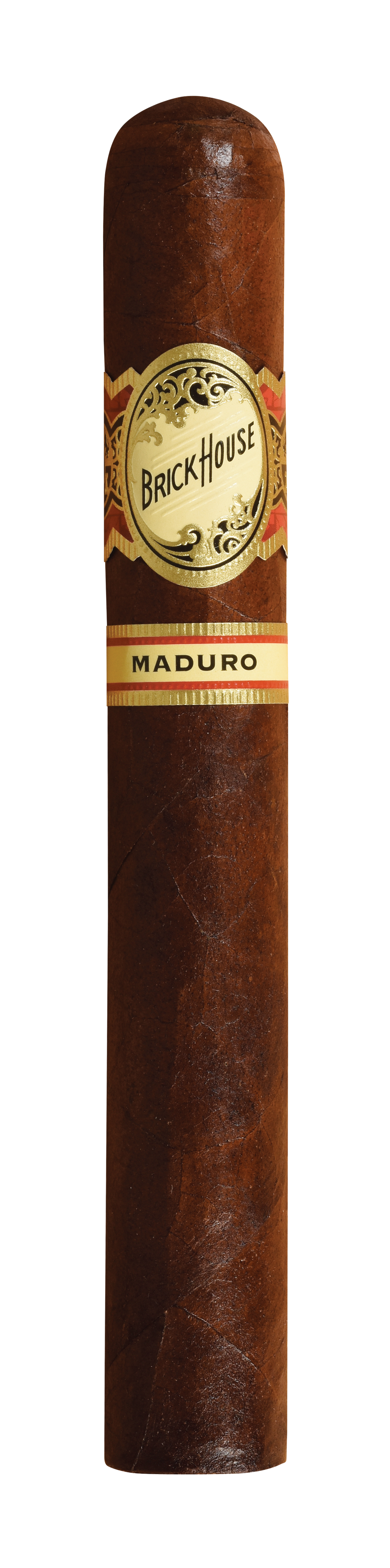 Brick House Maduro cigar on a white background