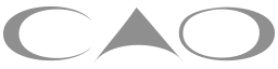 'CAO' logo on a white background
