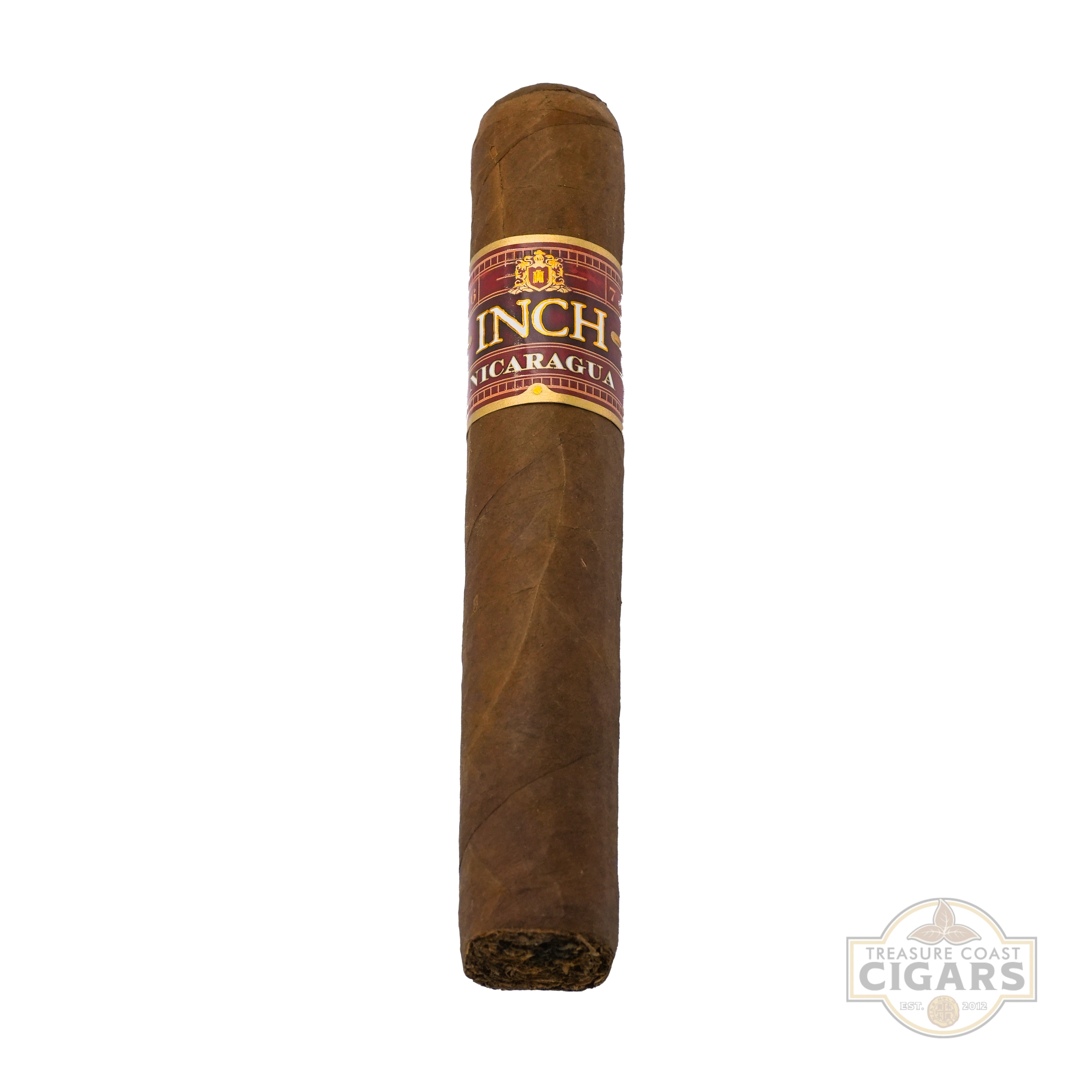 Inch Cigar with a visible label on a white background