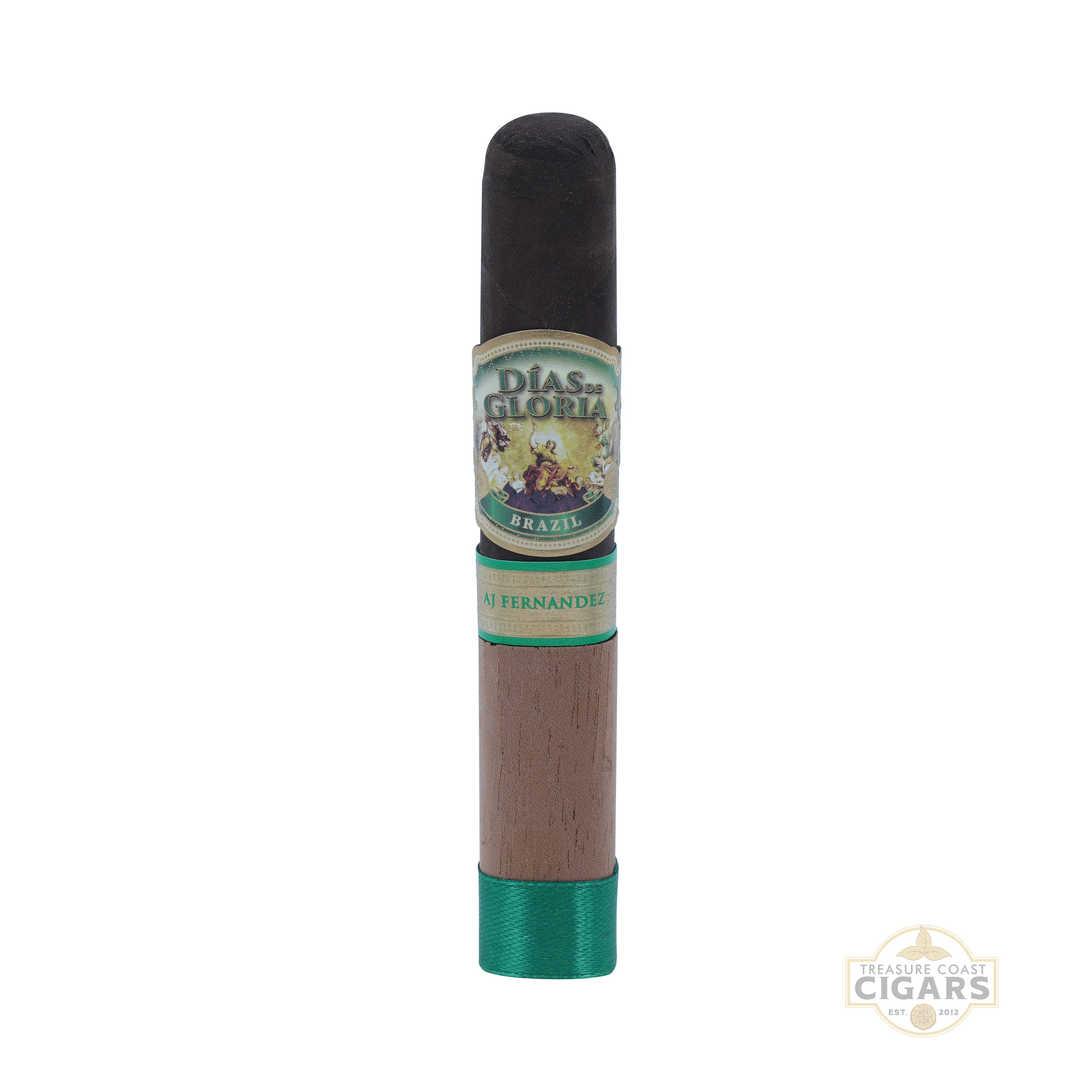 Cigar with 'Dias de Gloria' label on a white background