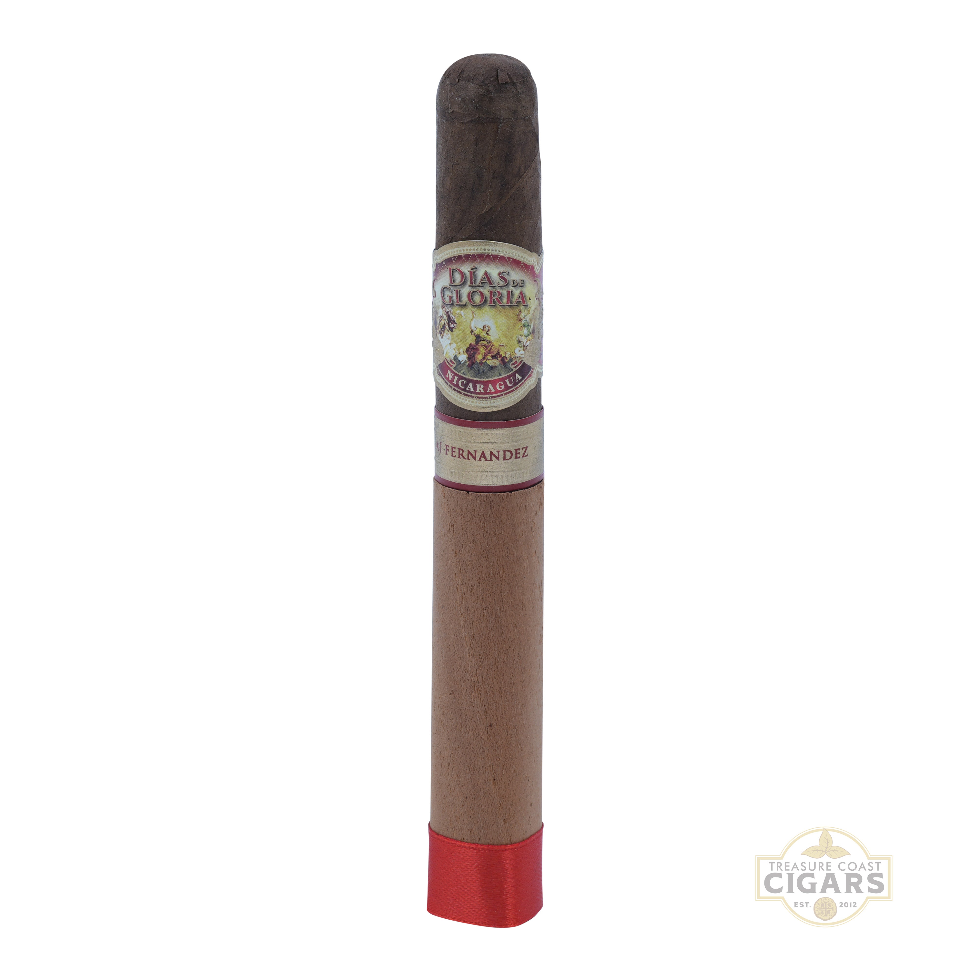 Cigar with 'Dias Del Dia' label on a white background