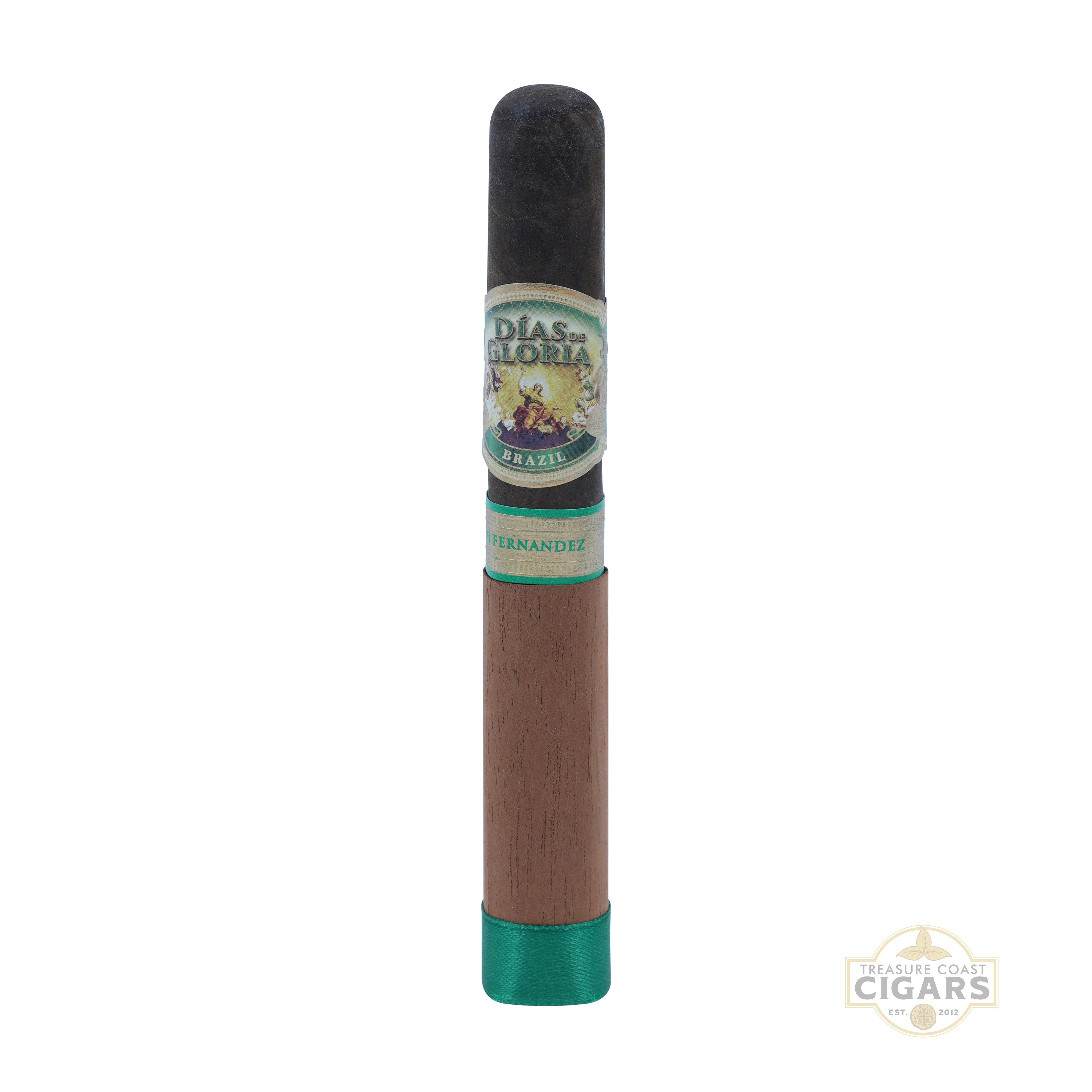Cigar with 'Dias de Gloria' label on a white background