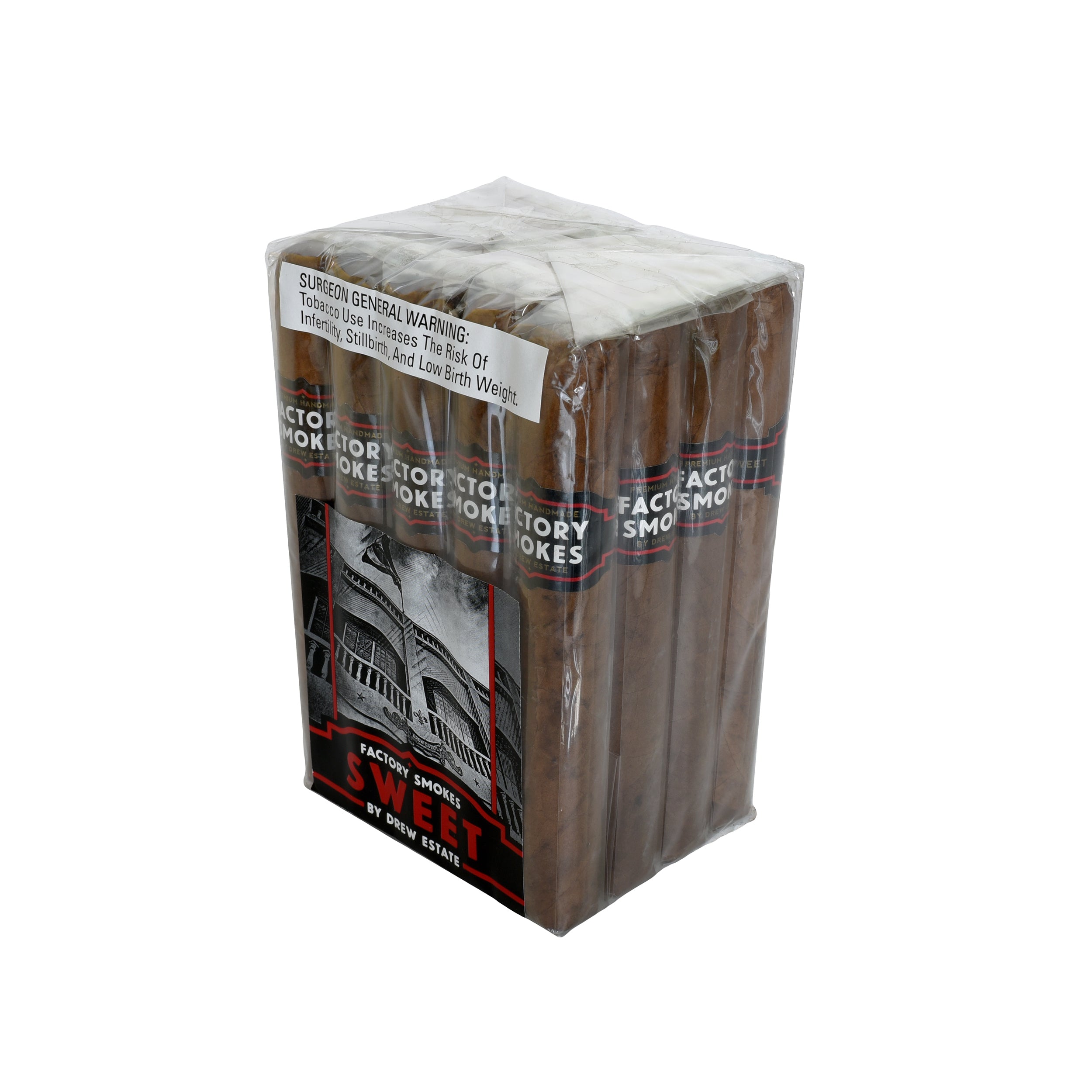 Pack of cigars with a visible brand label on a white background