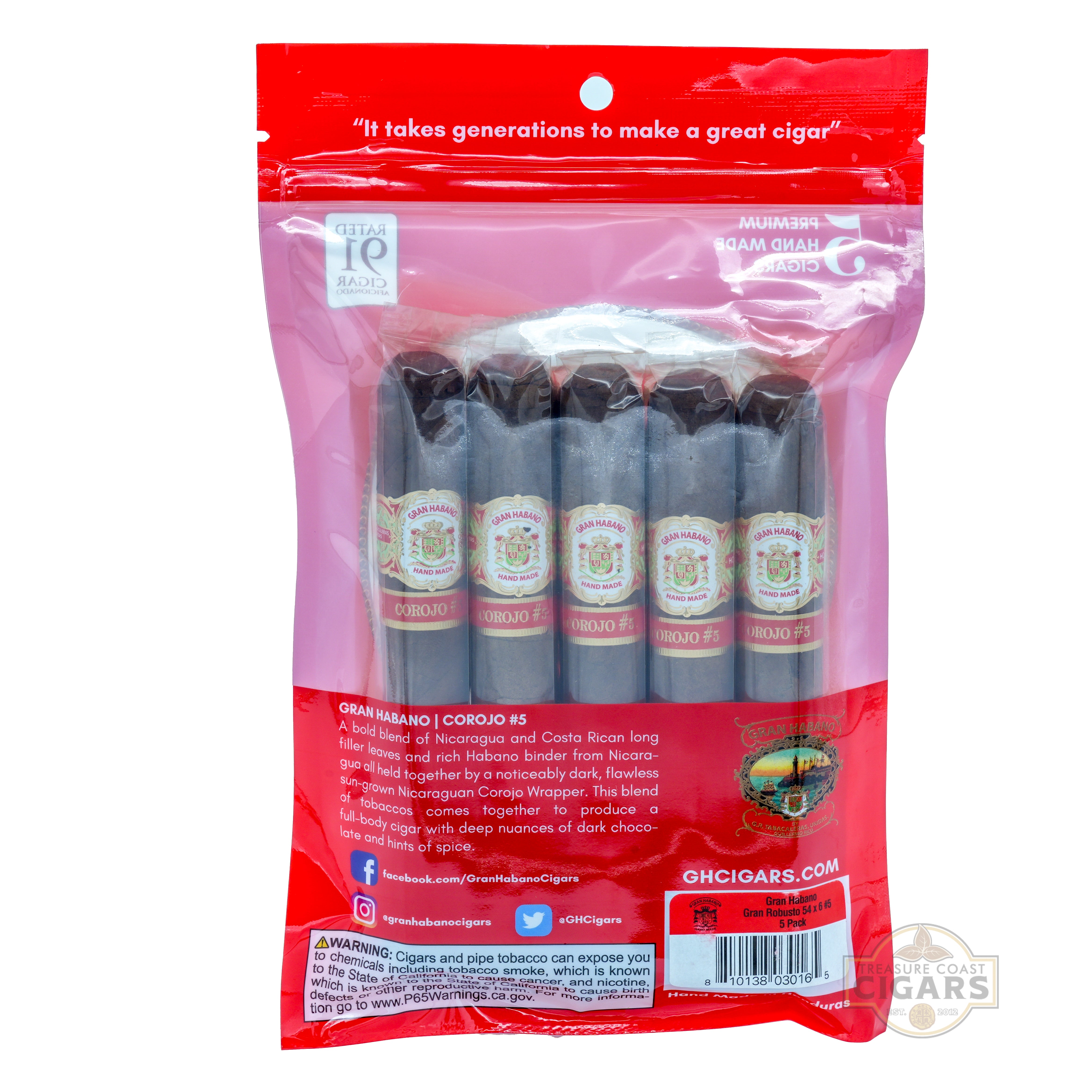 Gran Habano Corojo #5 Fresh Pack