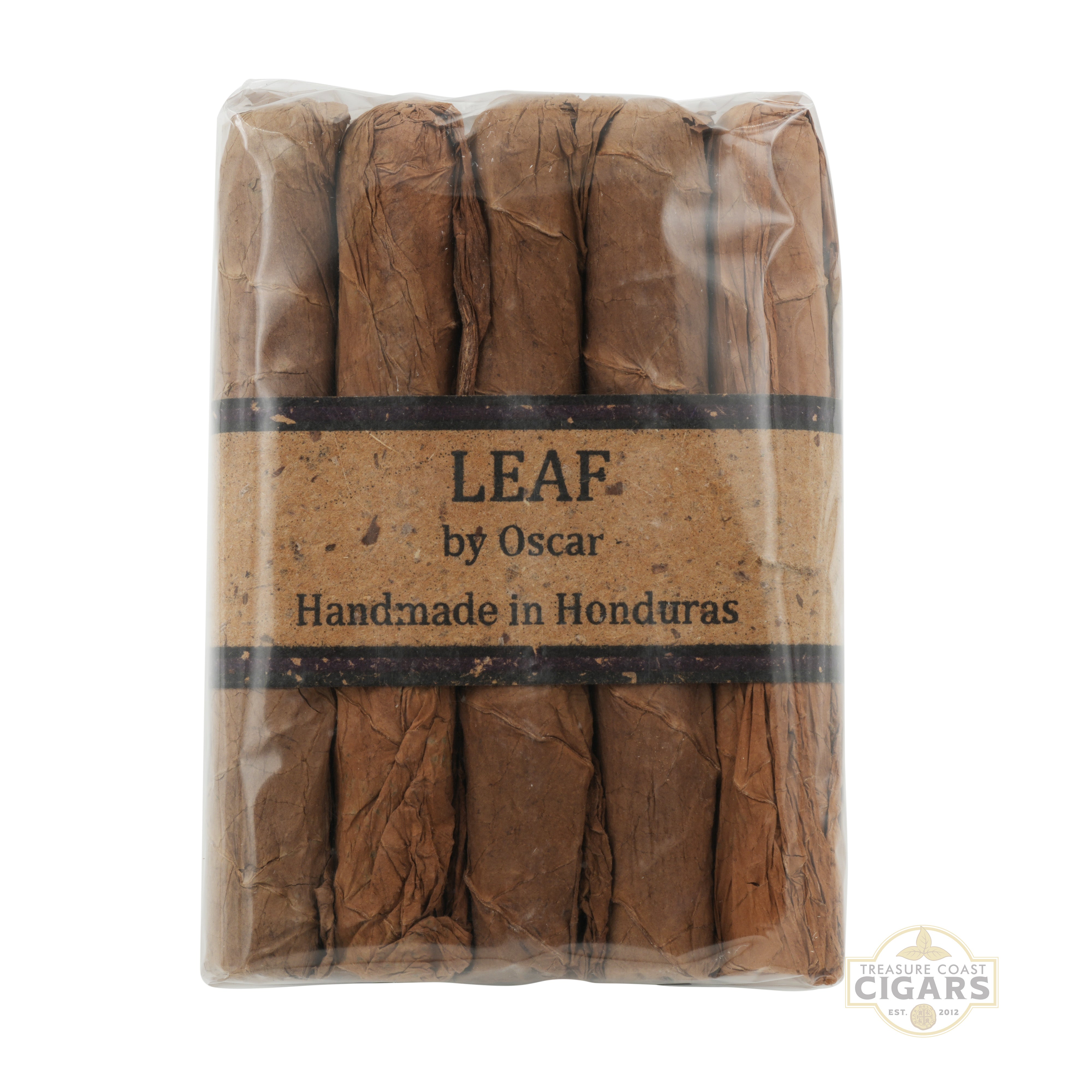 Pack of cigars with 'Leaf by Oscar' branding on a white background