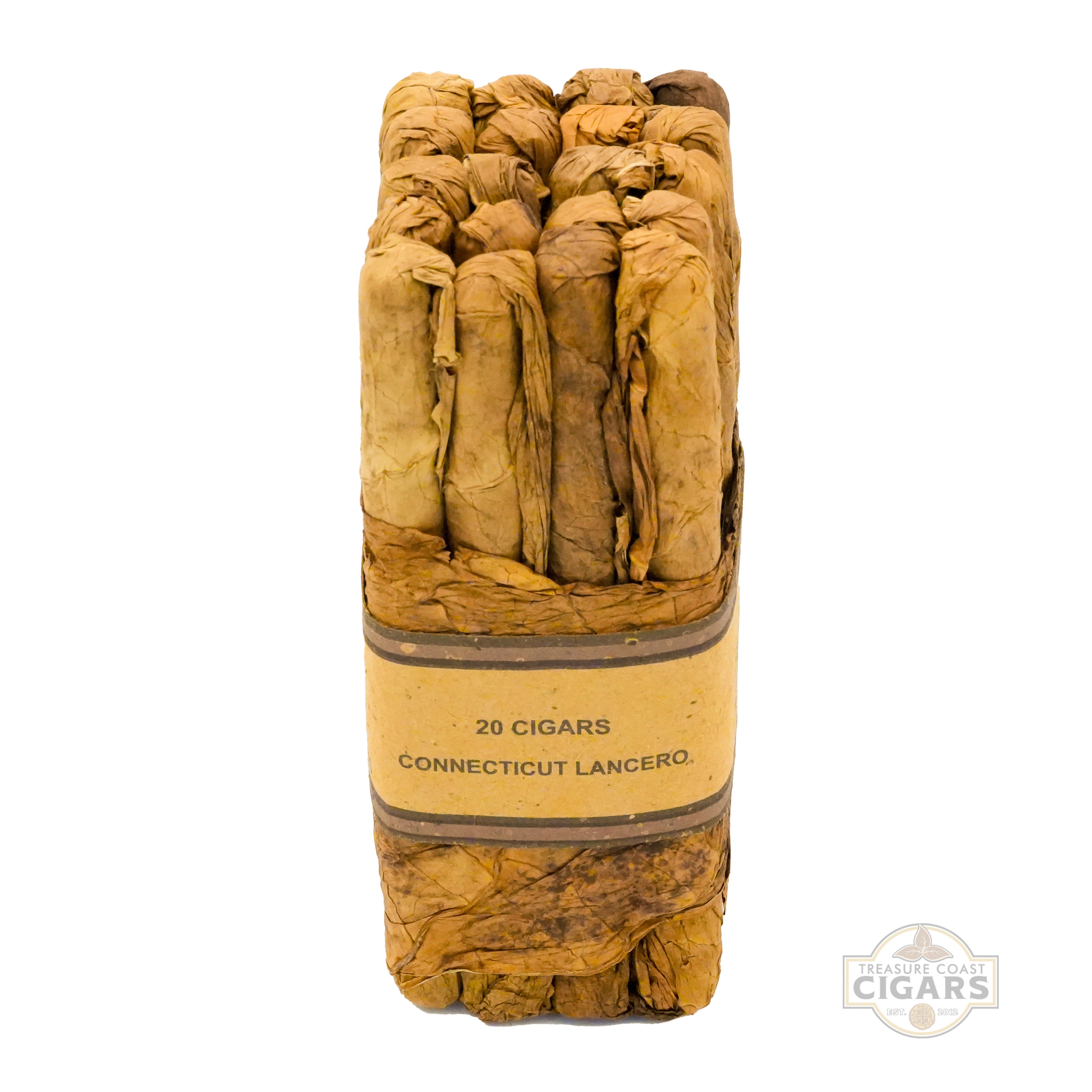 Pack of Connecticut Lancero cigars with visible branding on a white background