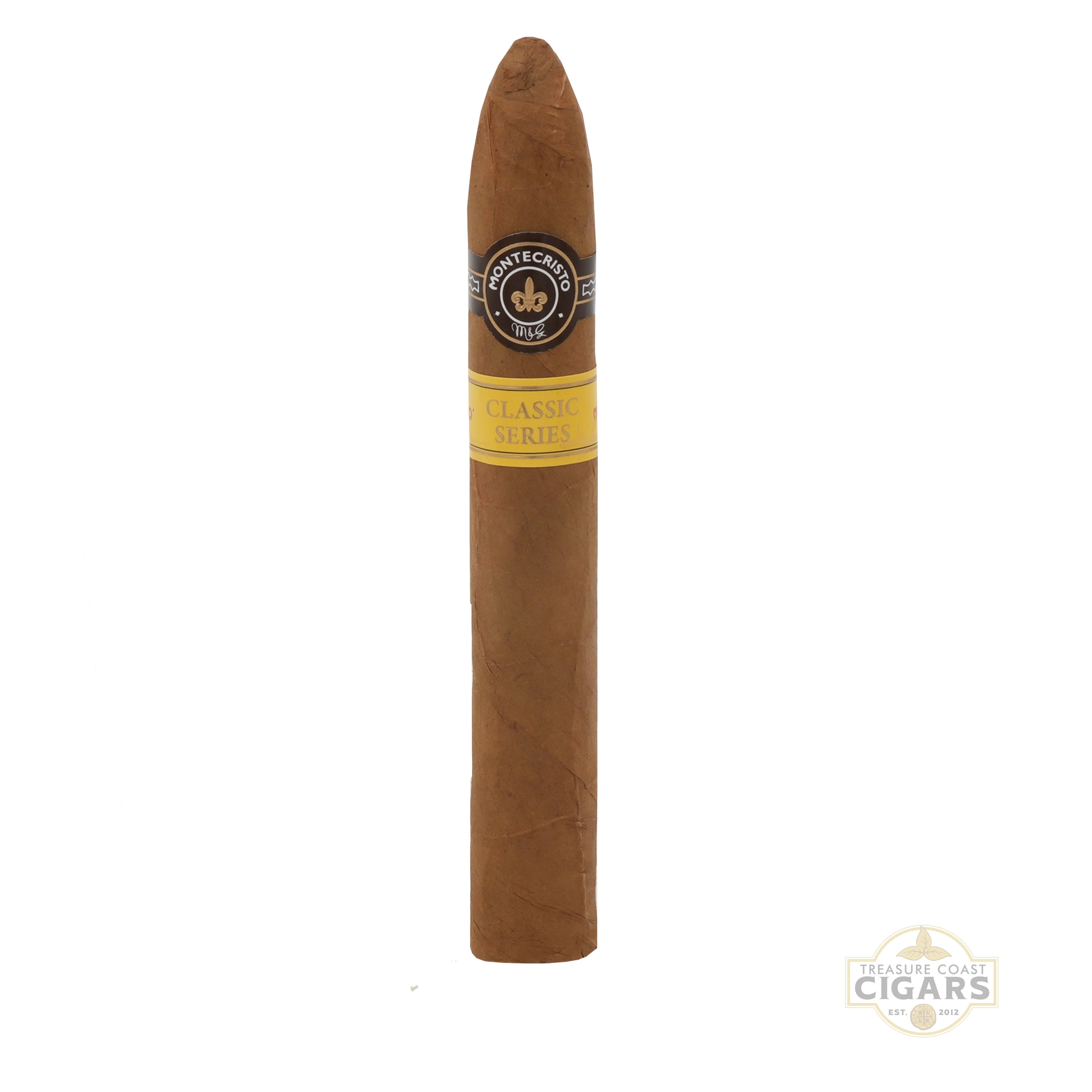 Montecristo Classic No. 2 Cigar with a visible brand label on a white background