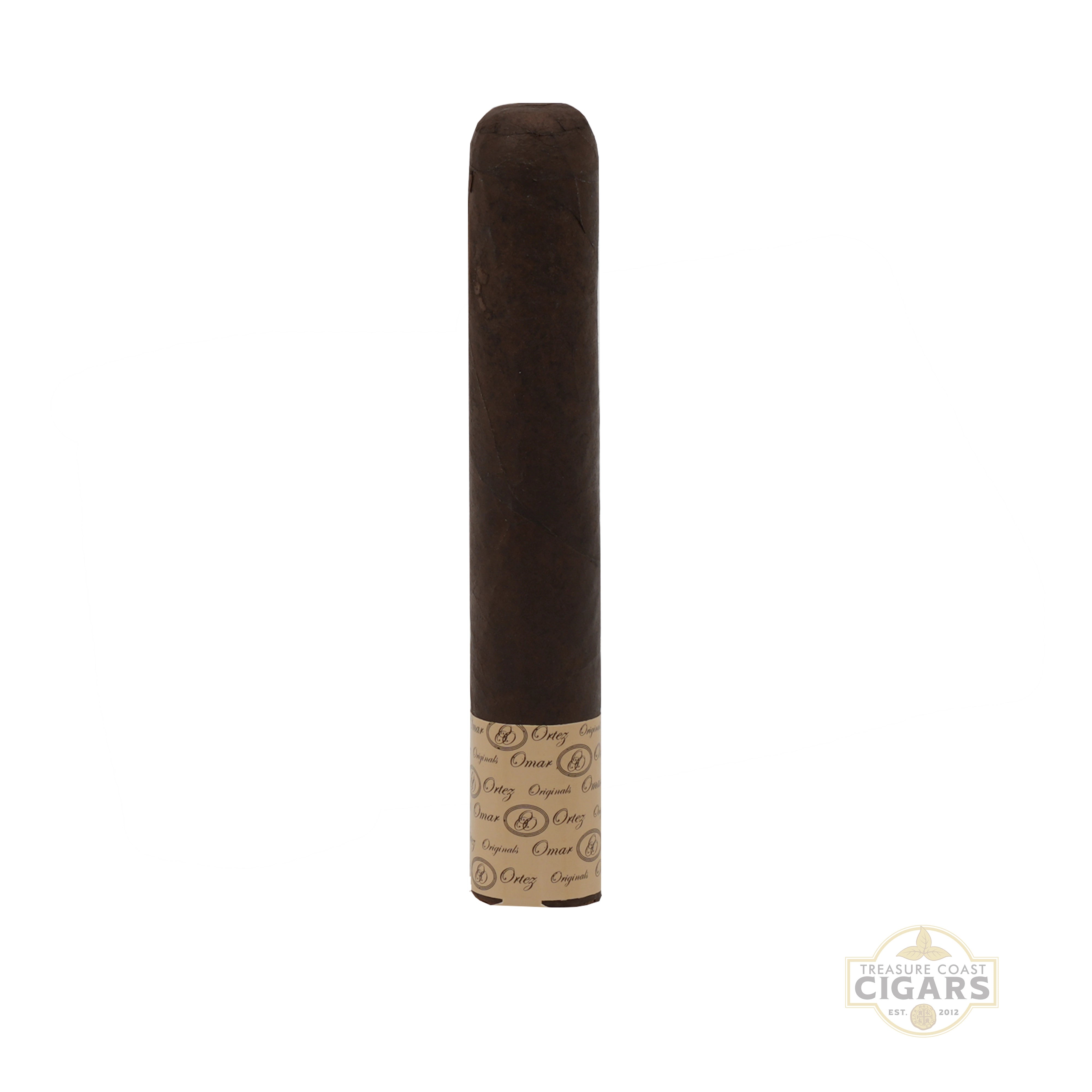 Omar Ortez Originals Robusto Cigar with a visible label on a white background