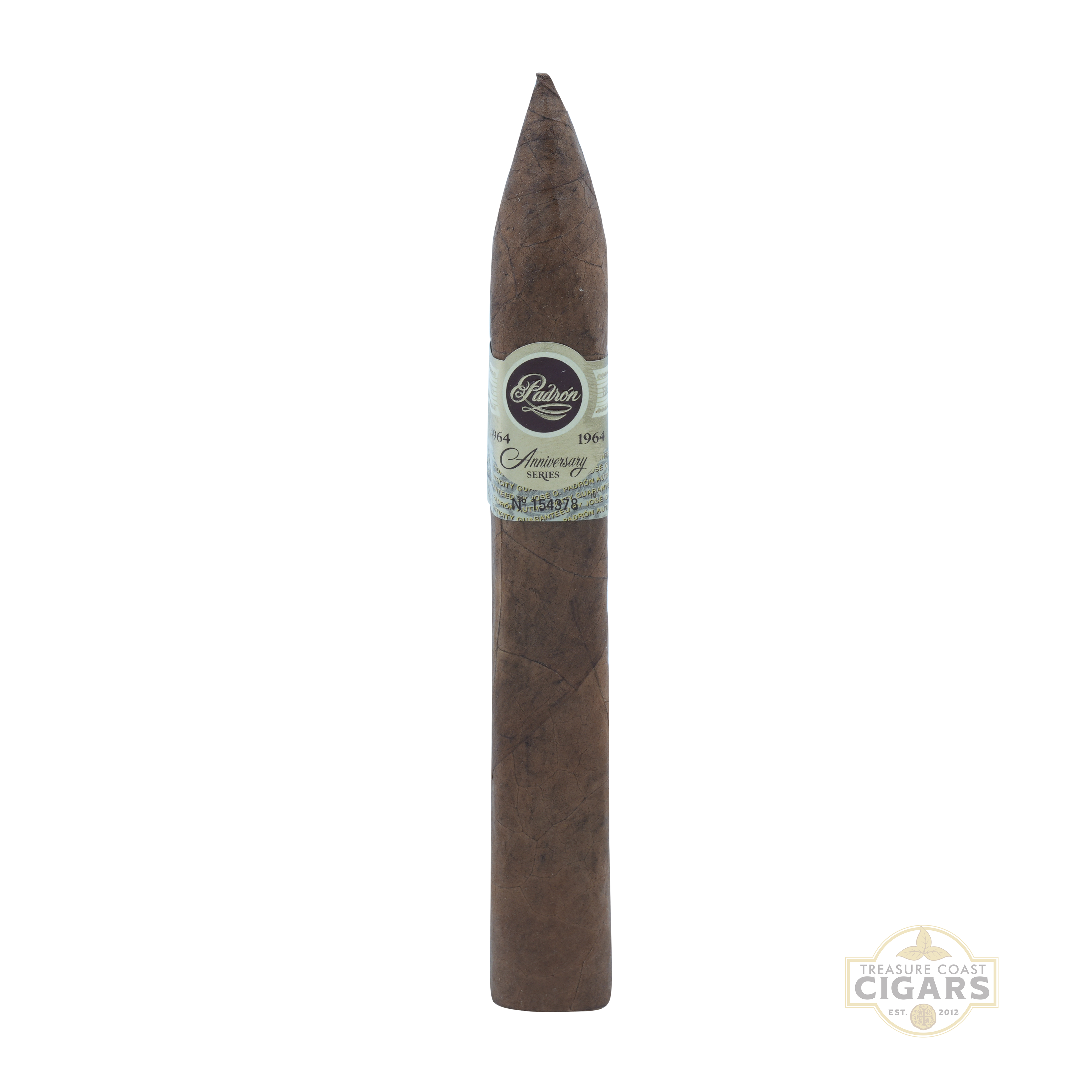 Padron 1964 Natural torpedo cigar with a label on a white background