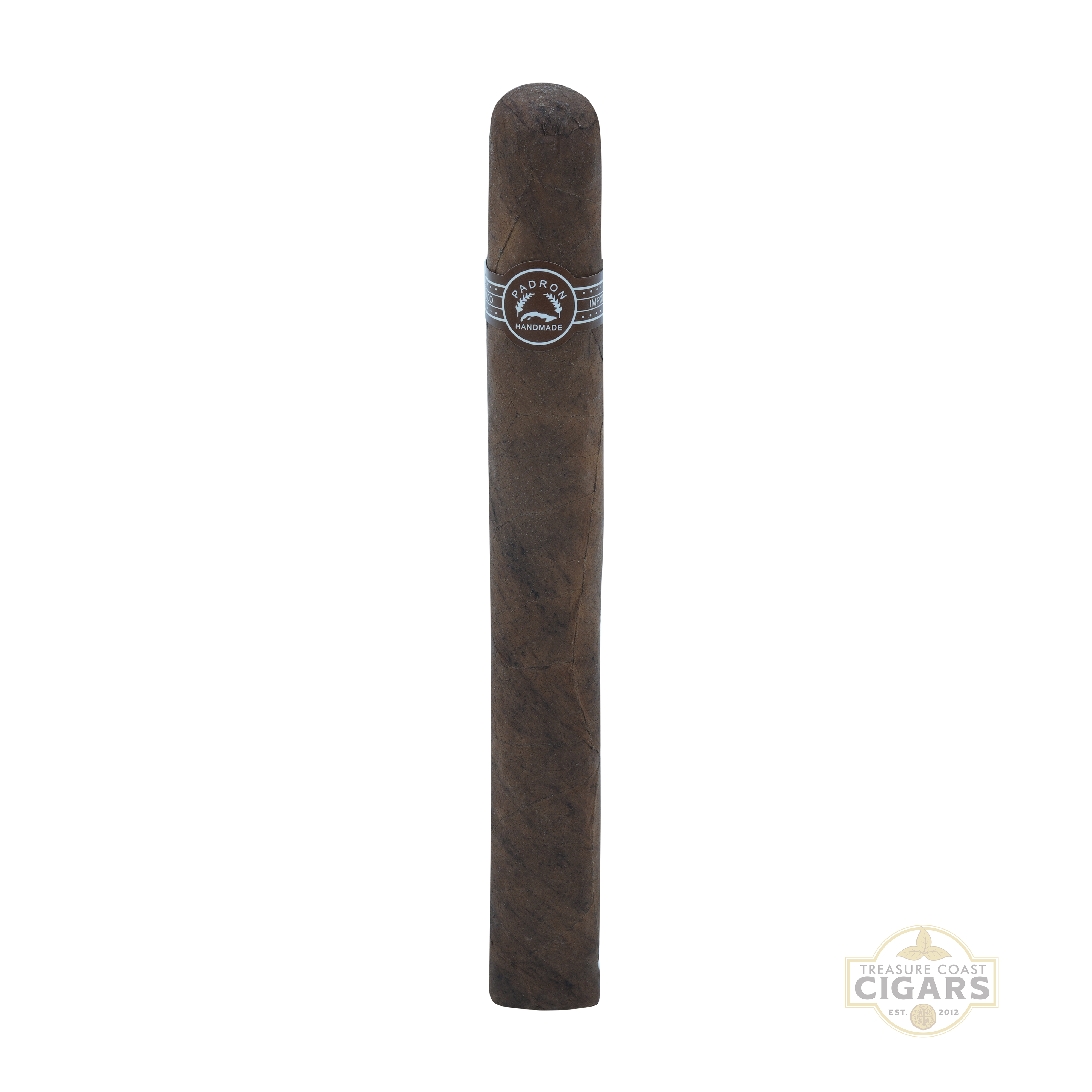 Padron 4000 maduro cigar with a visible brand logo on a white background