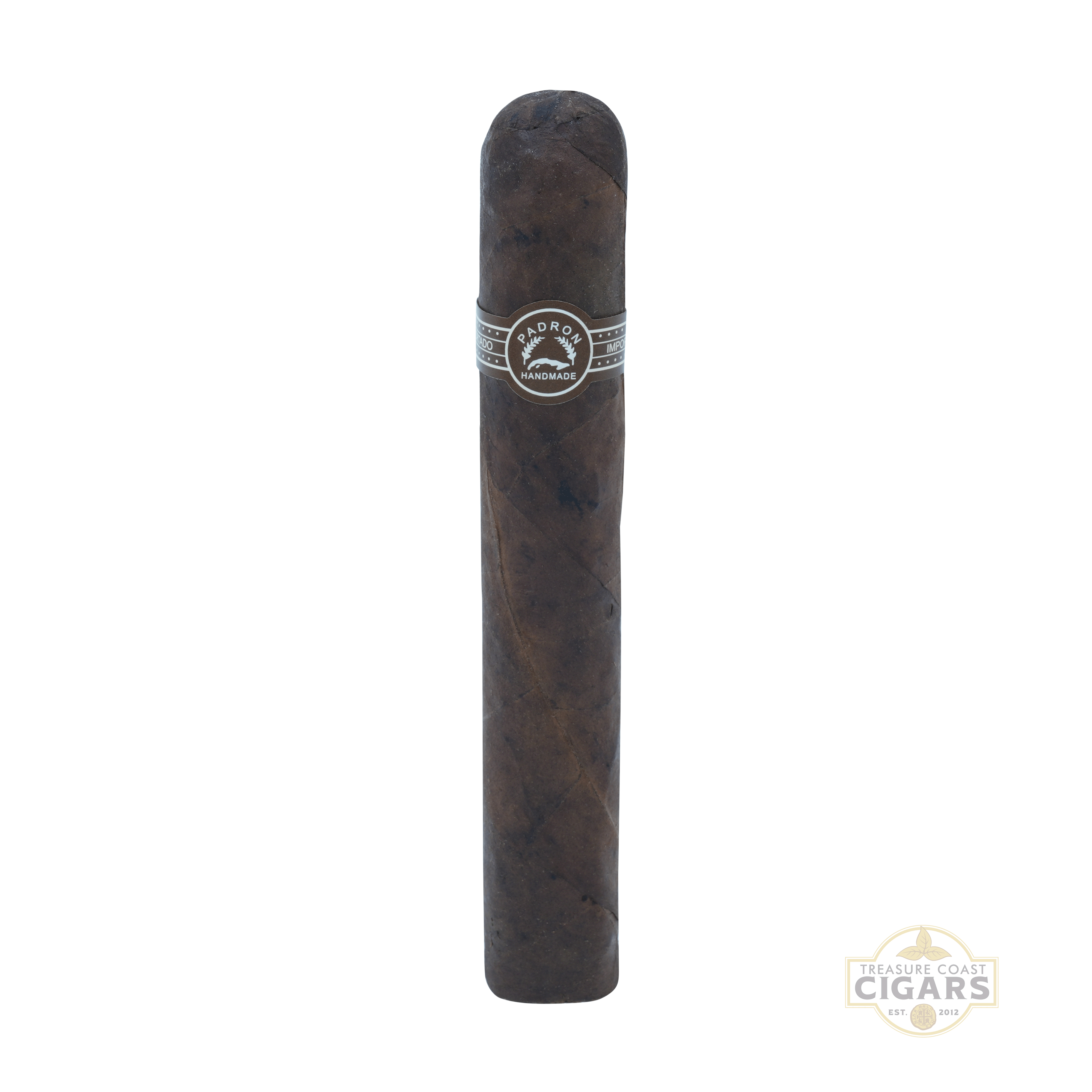 Padron 5000 maduro cigar with a visible brand logo on a white background