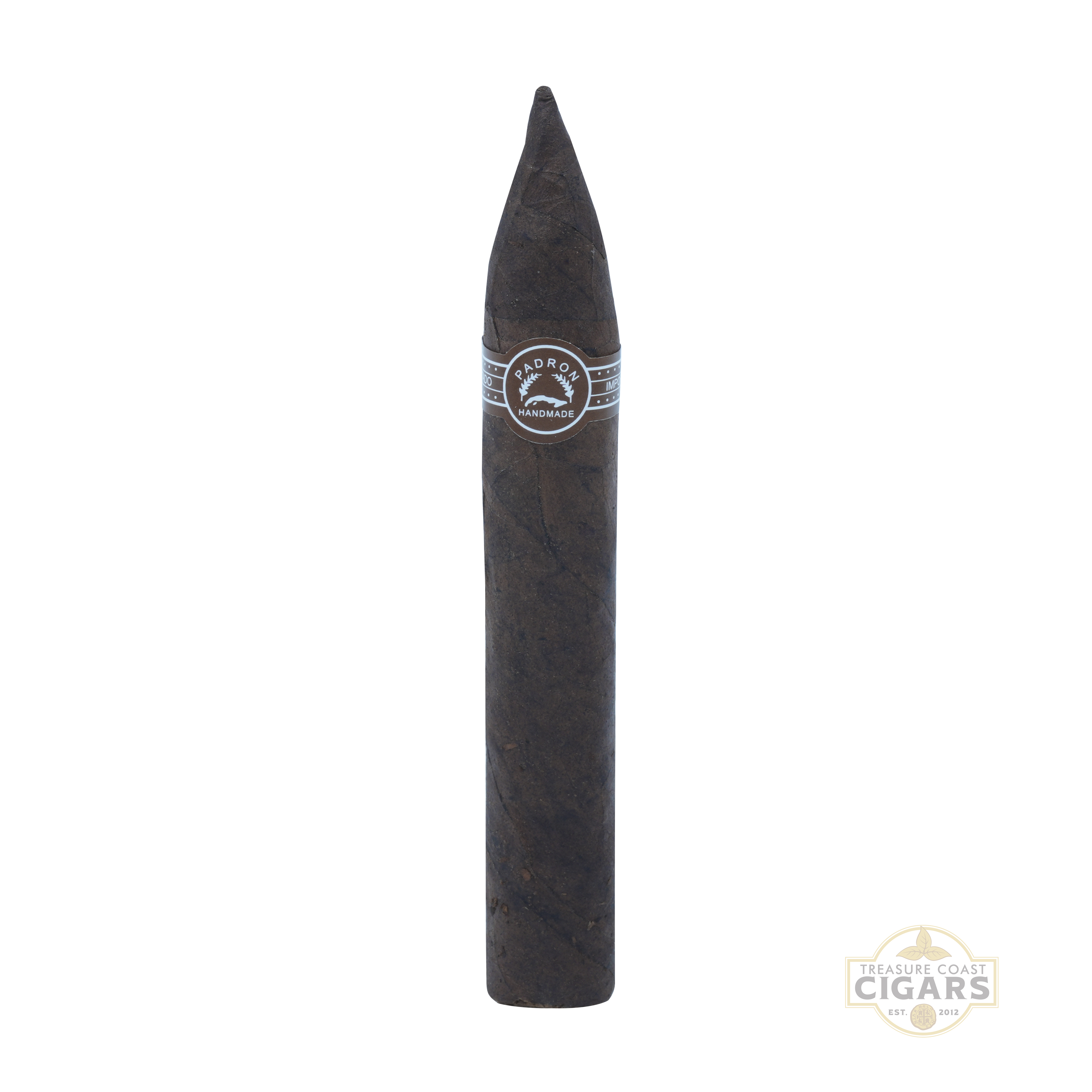 Padron 6000 maduro cigar with a visible brand logo on a white background