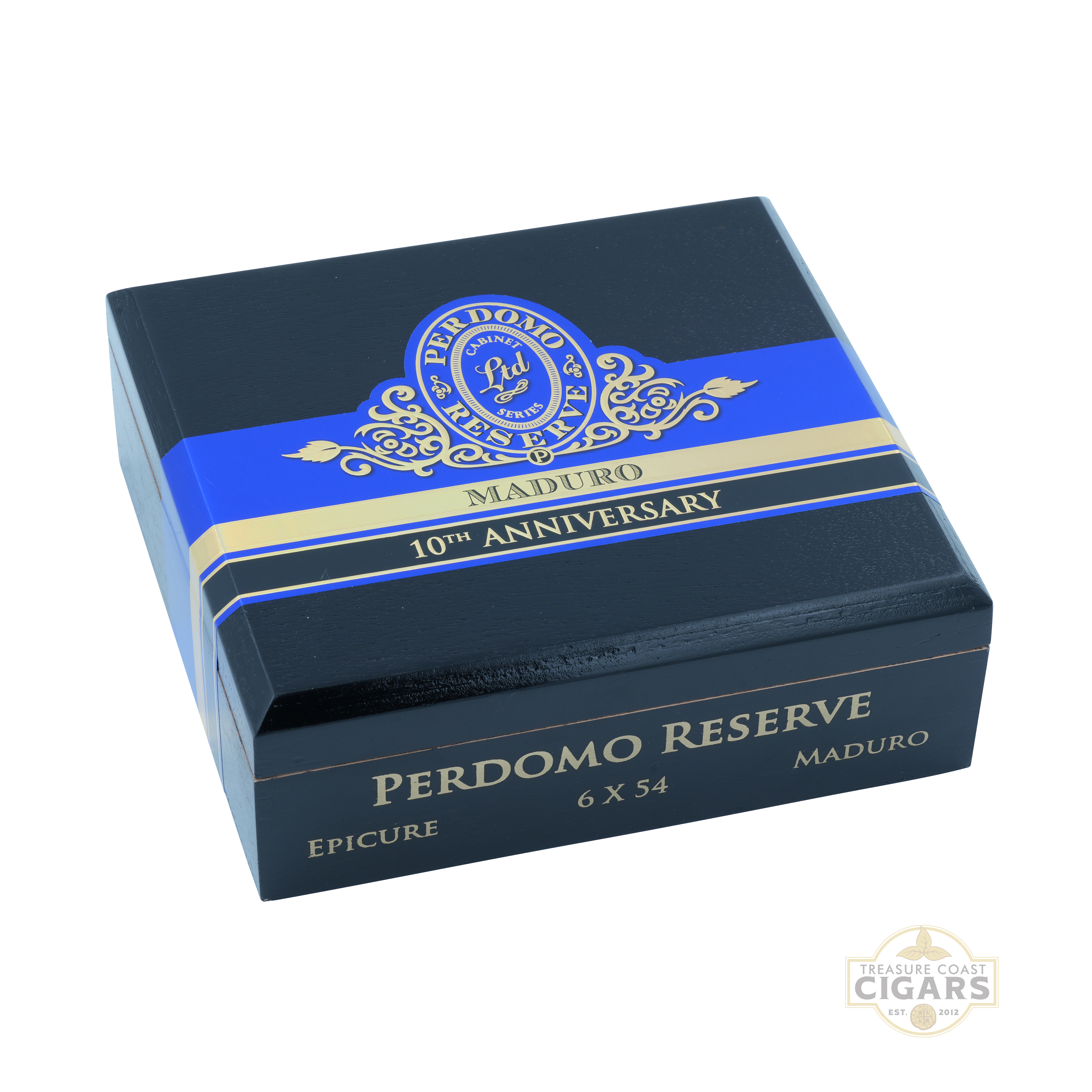 Perdomo Reserve Maduro Epicure cigar box on a white background