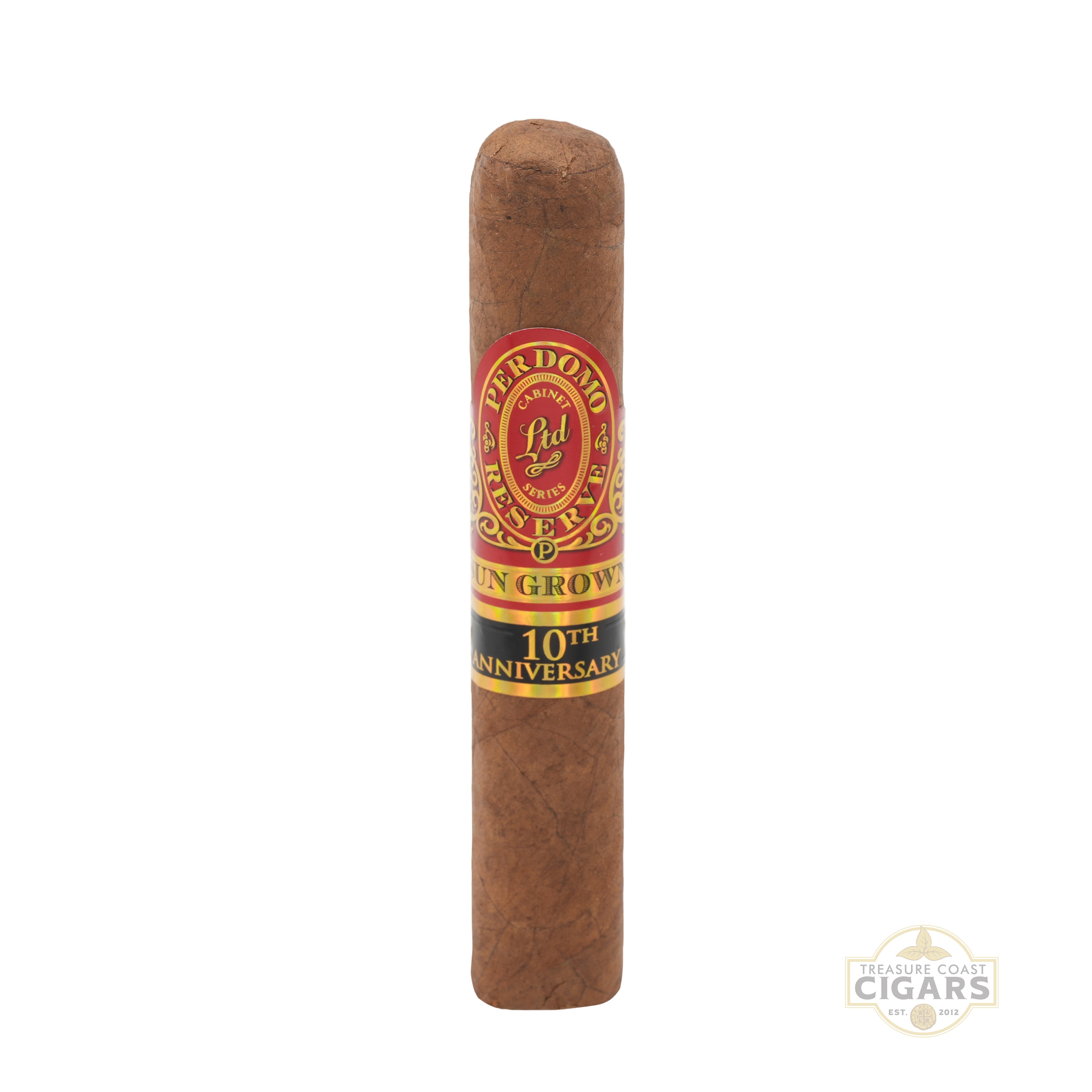 Cigar with Perdomo Reserve label on a white background