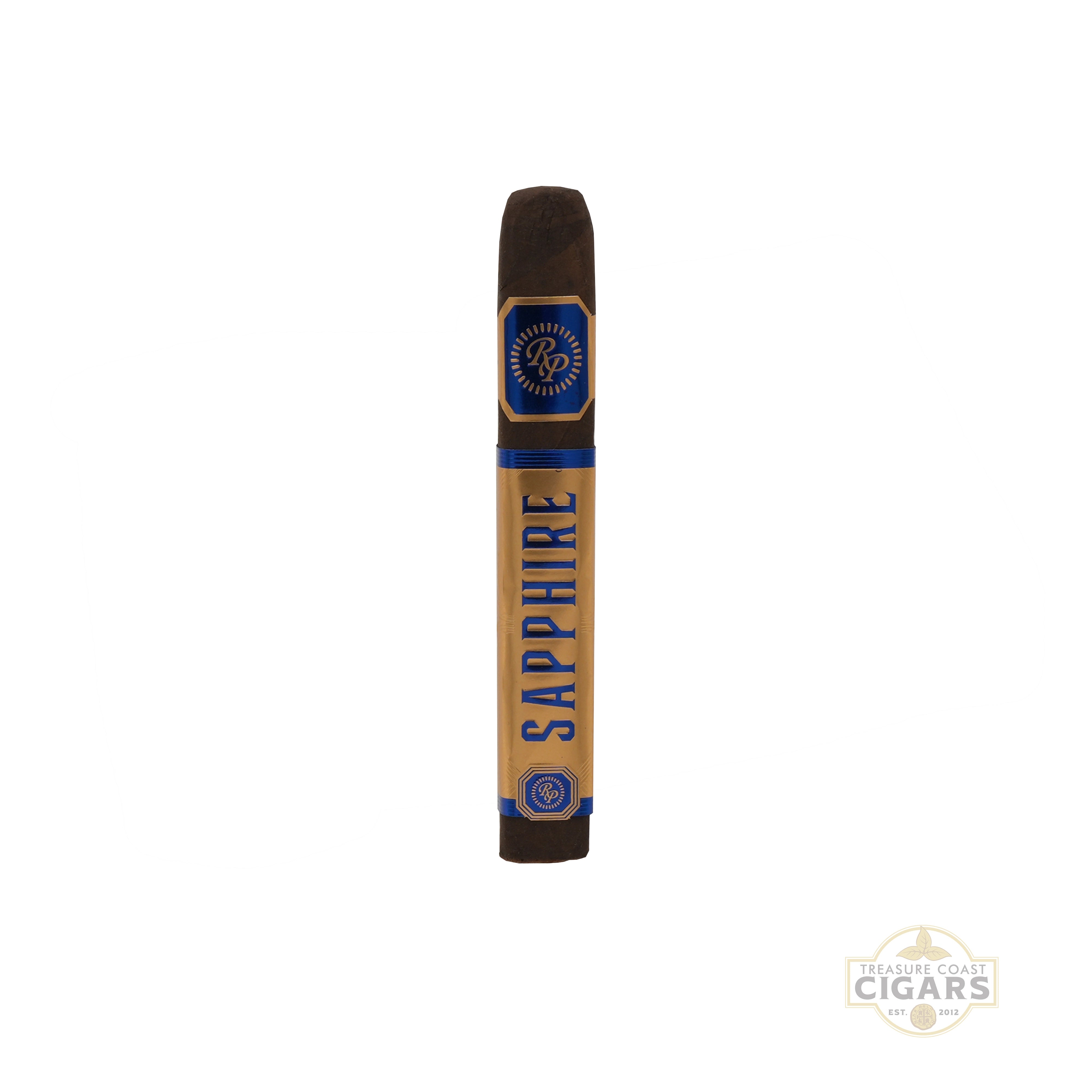 Rocky Patel Sapphire Sixty Single Cigar on a white background