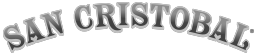 Text 'SAN CRISTOBAL' in a decorative font on a black background
