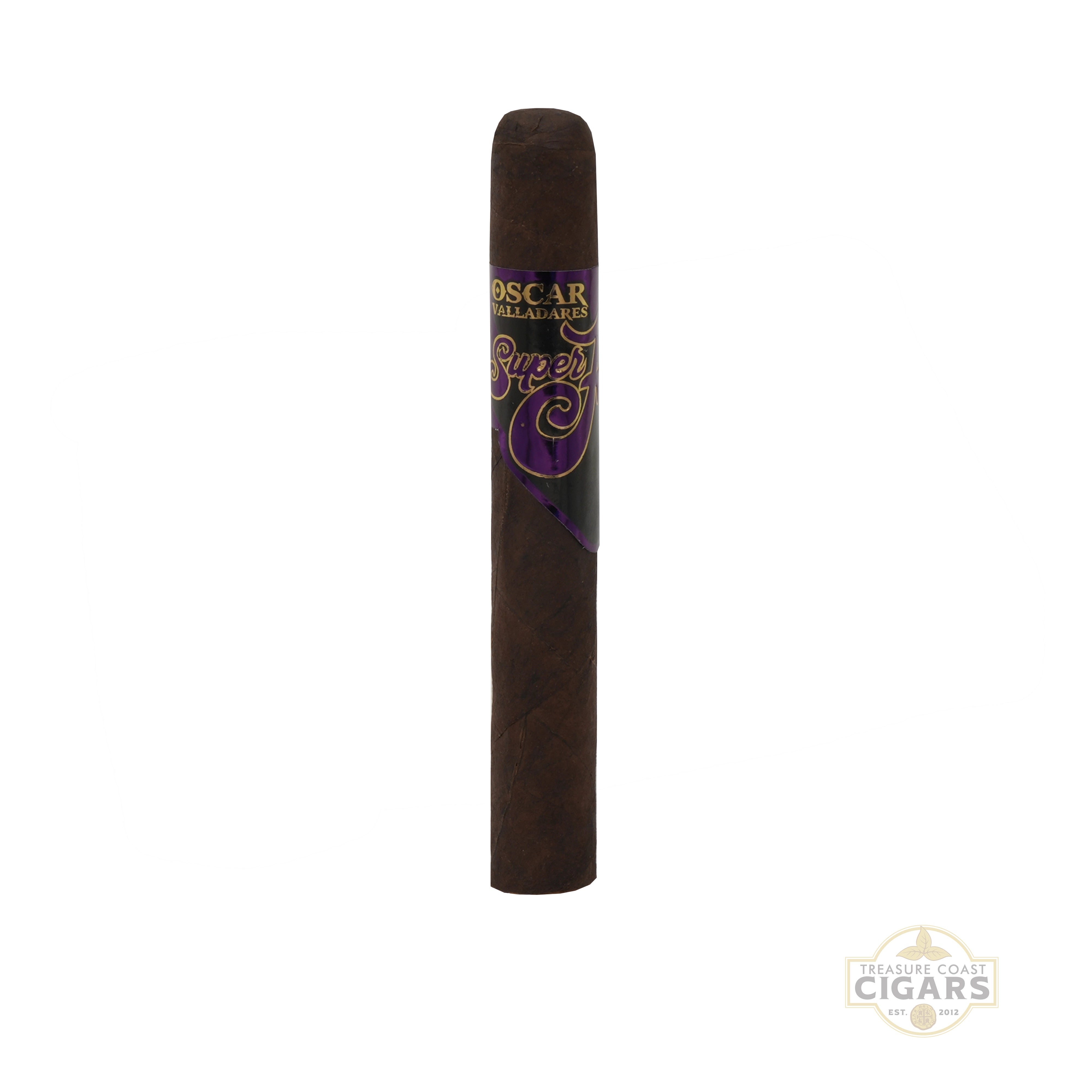 Single Super Fly Toro cigar on a white background