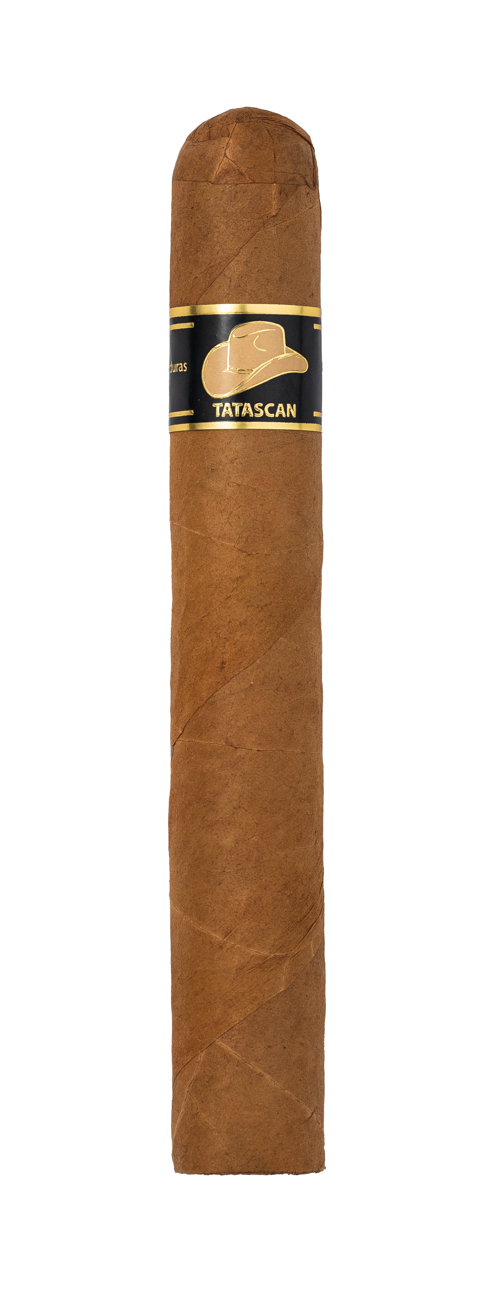 Cigar with Tatascan label on a white background