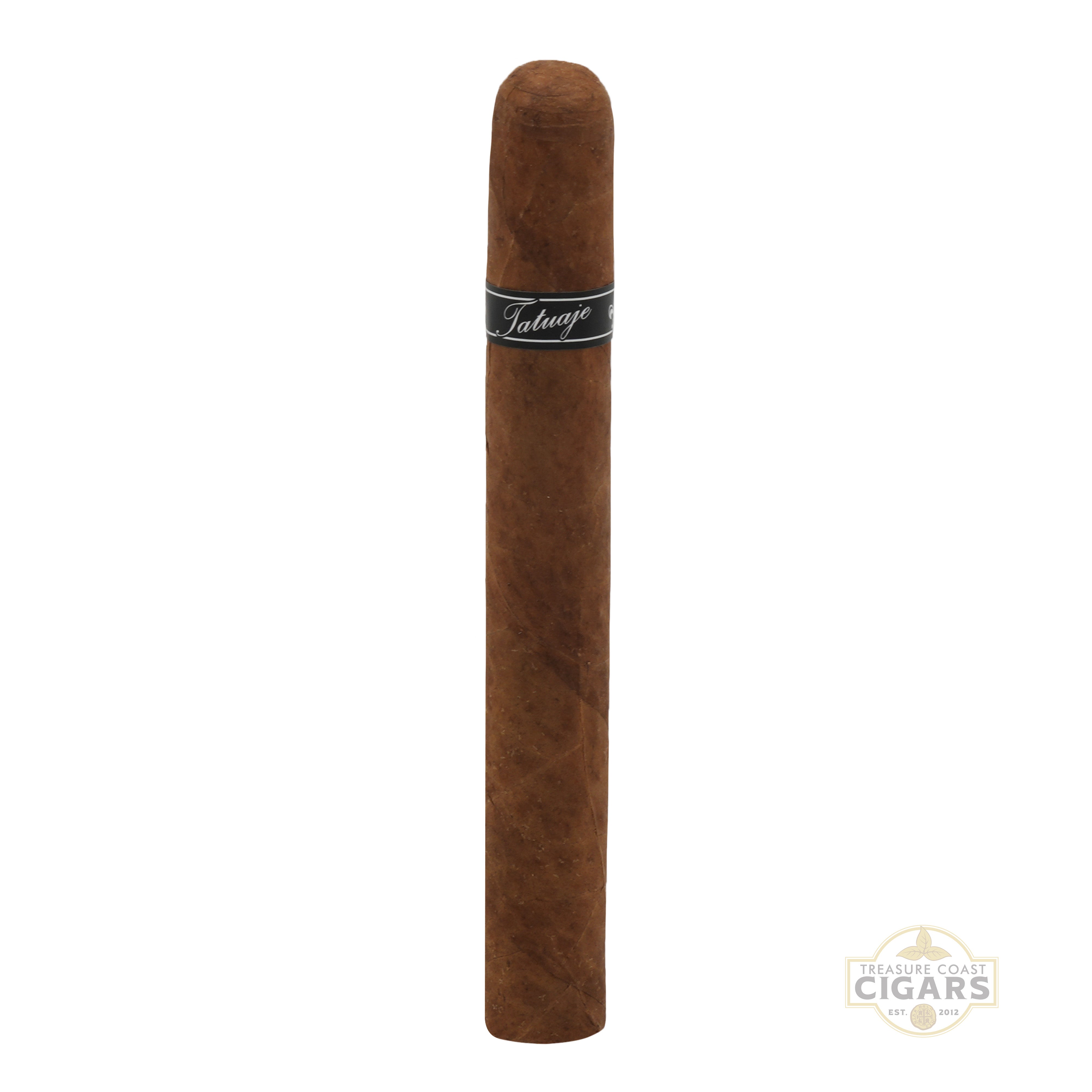 Single cigar with 'Tatuaje' label on a white background