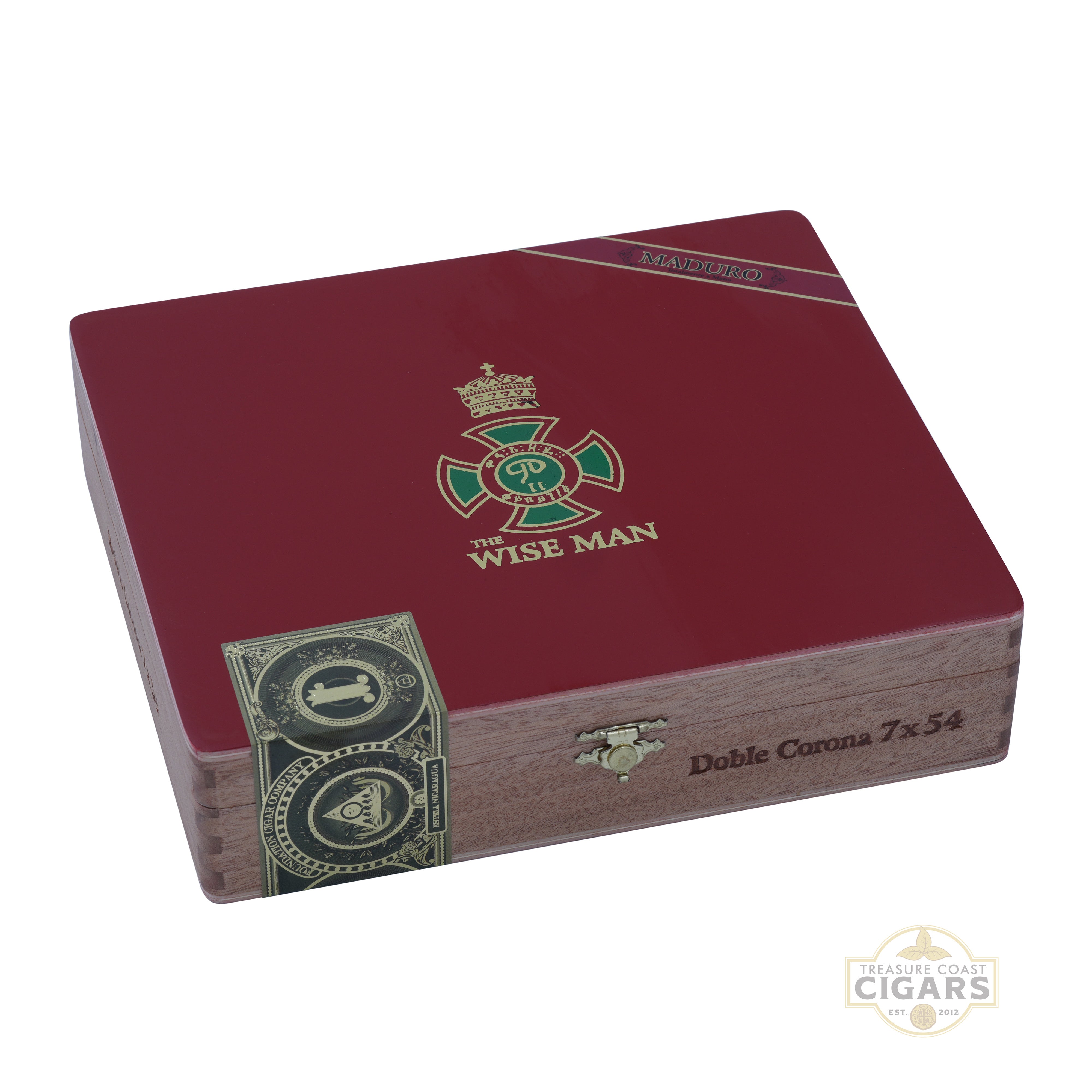 Cigar box with 'Wise Man' branding on a white background